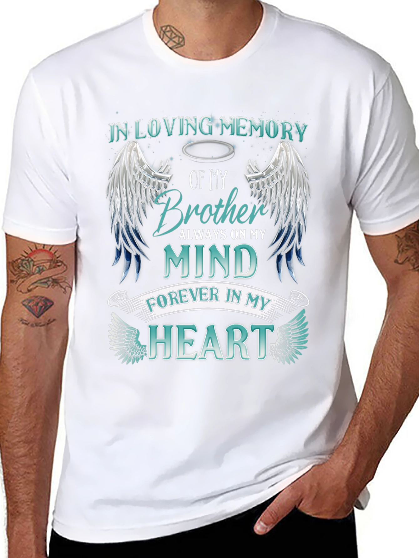 In Loving Memory Brother Graphic T-Shirt