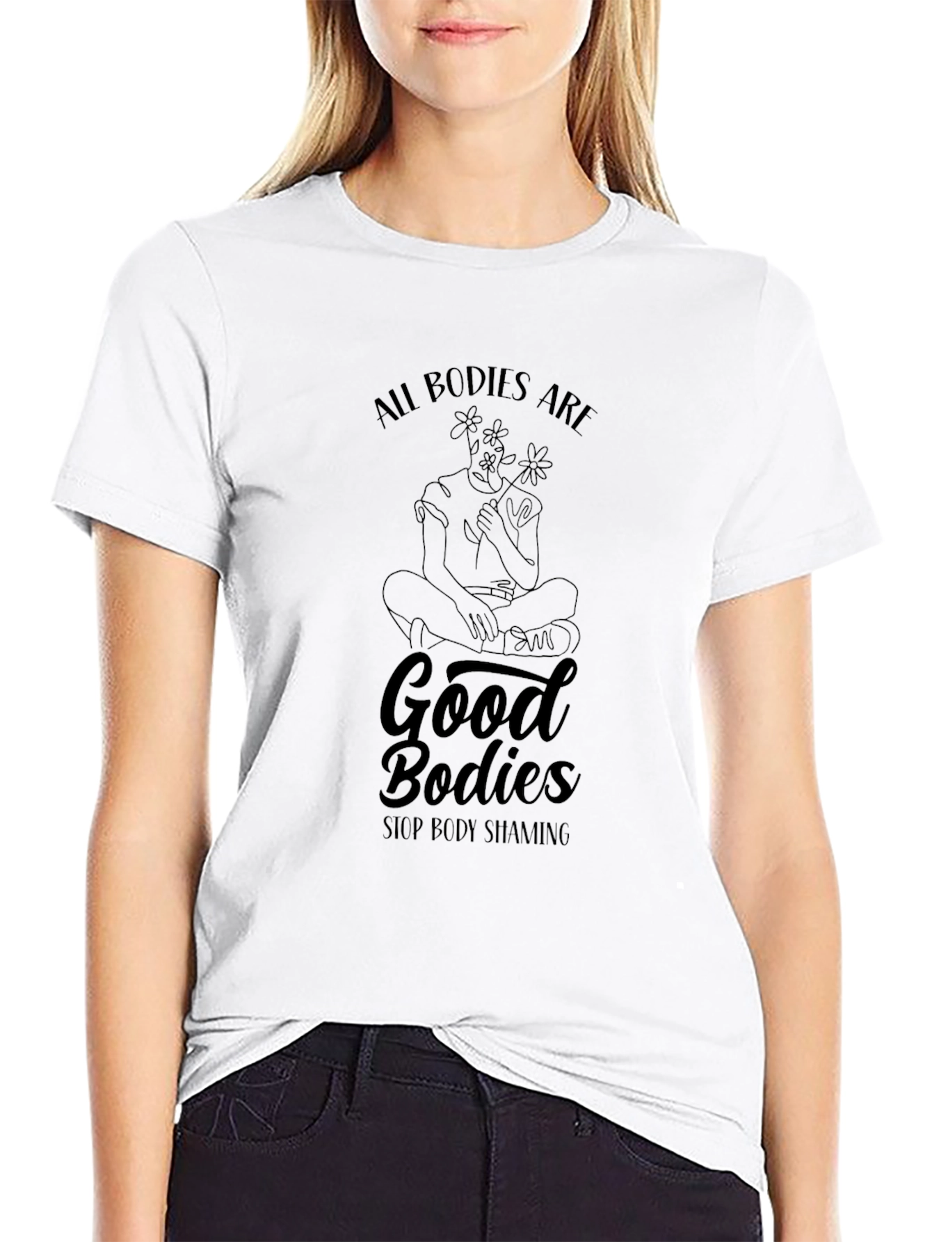 All Bodies Are Good Bodies Black T-Shirt
