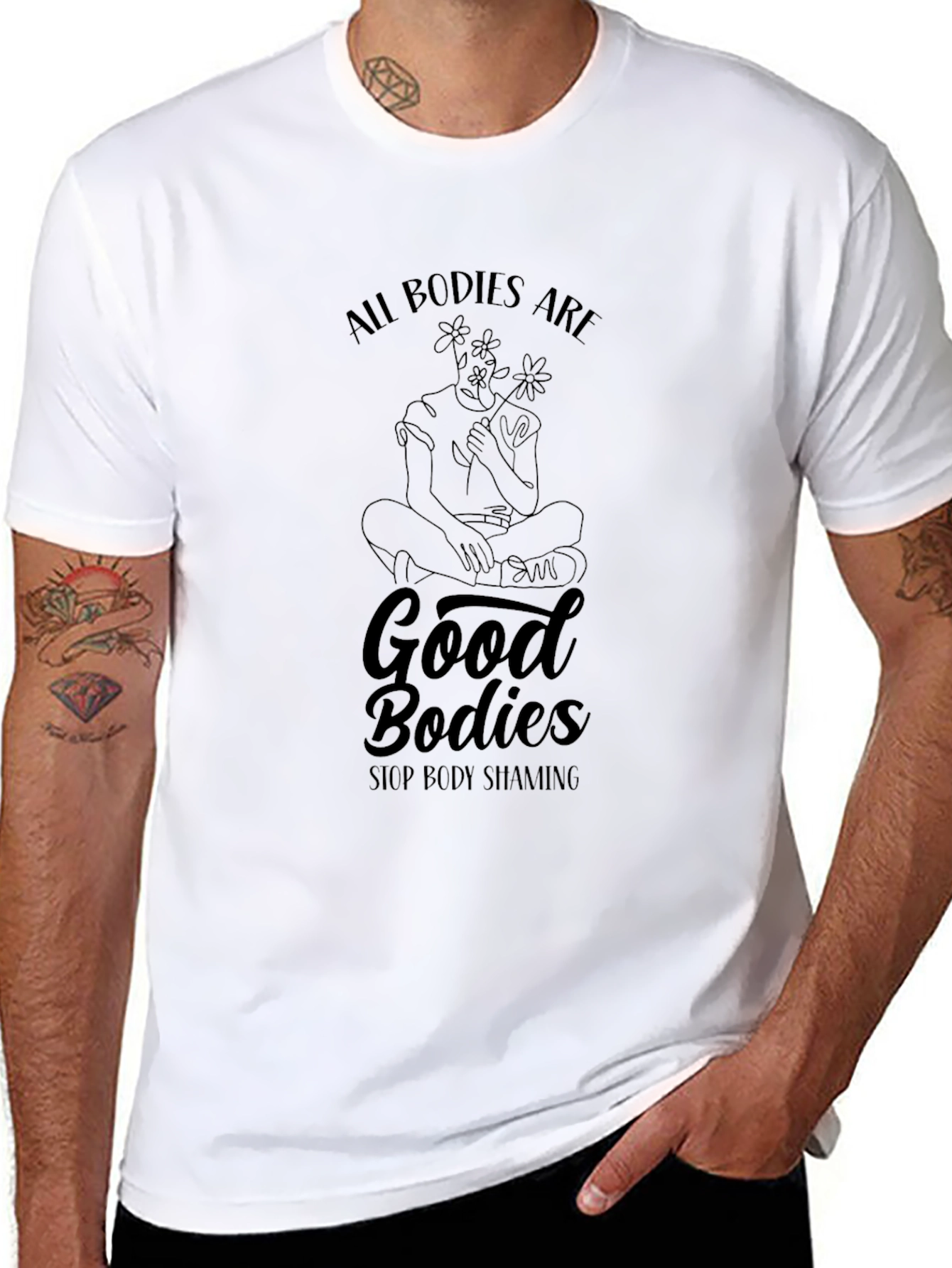 All Bodies Are Good Bodies Black T-Shirt