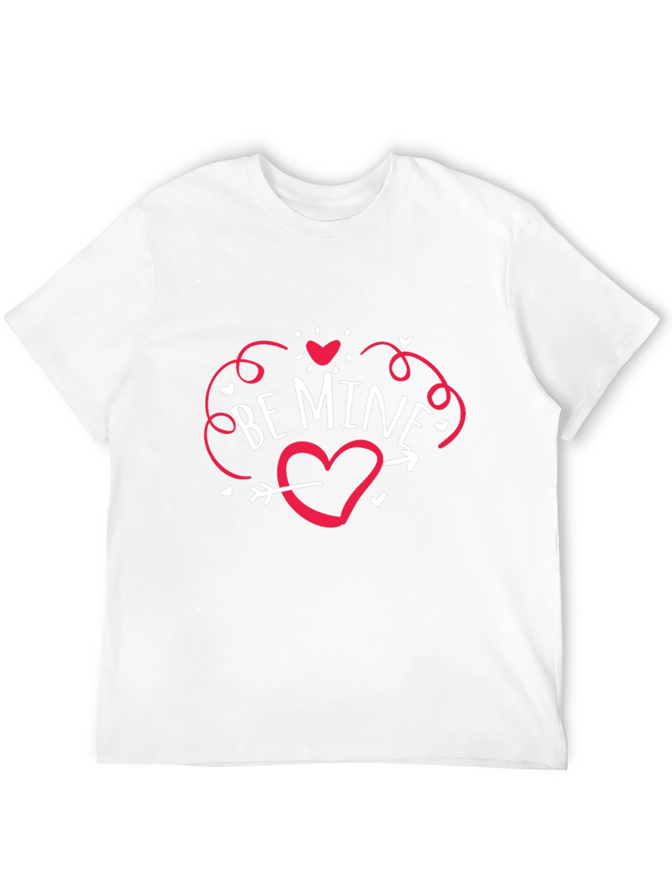 Be Mine Heart Valentines Day T-Shirt