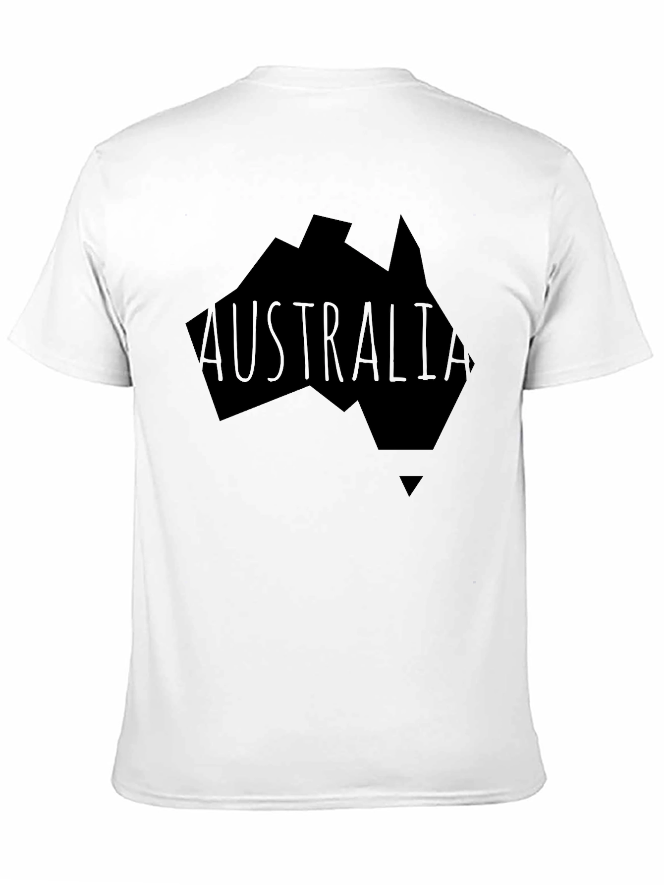 Australia Graphic Print Mens Black T-Shirt
