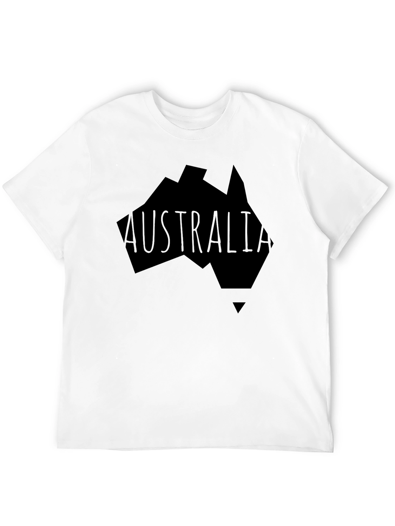 Australia Graphic Print Mens Black T-Shirt