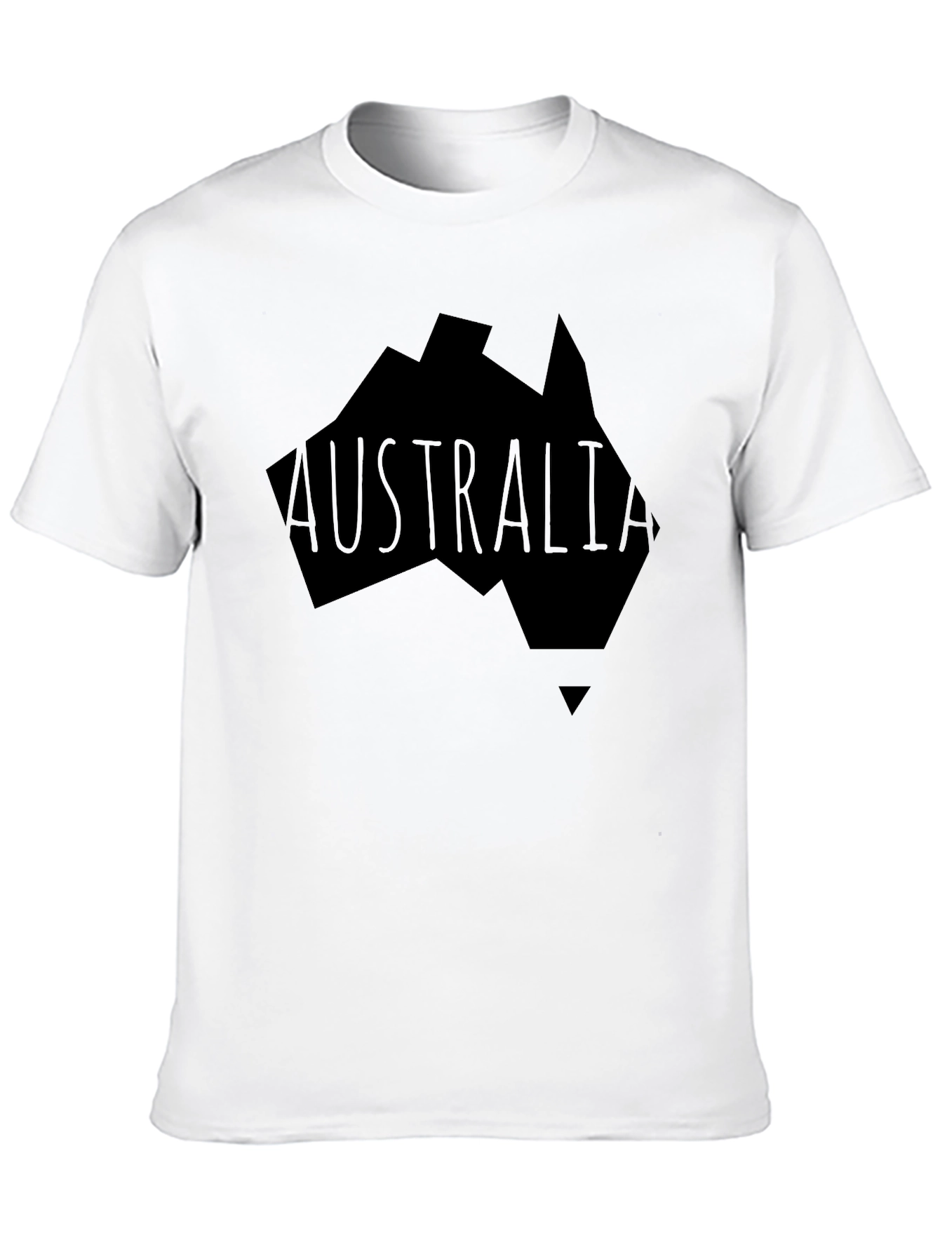 Australia Graphic Print Mens Black T-Shirt
