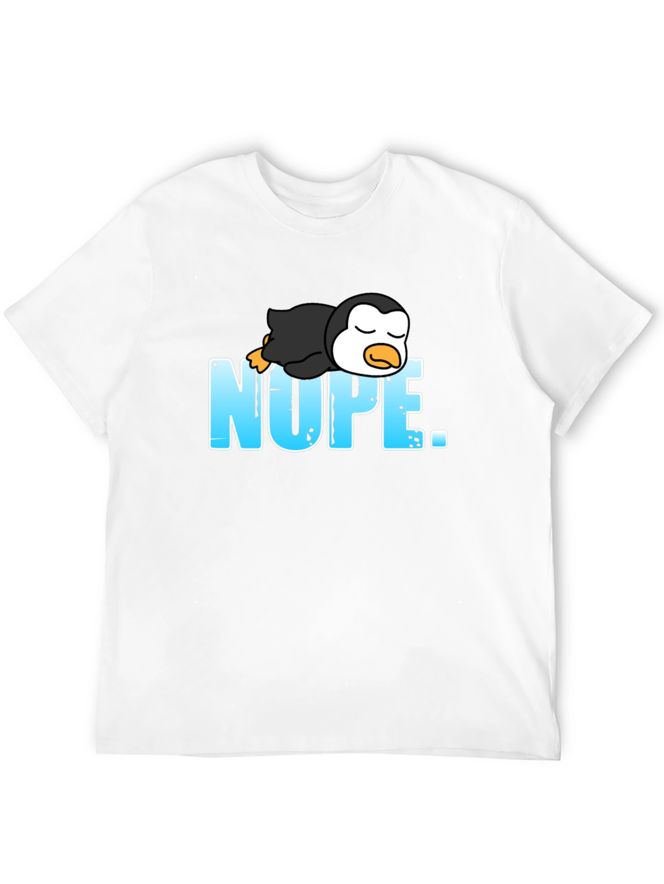Nope Penguin Graphic T-Shirt