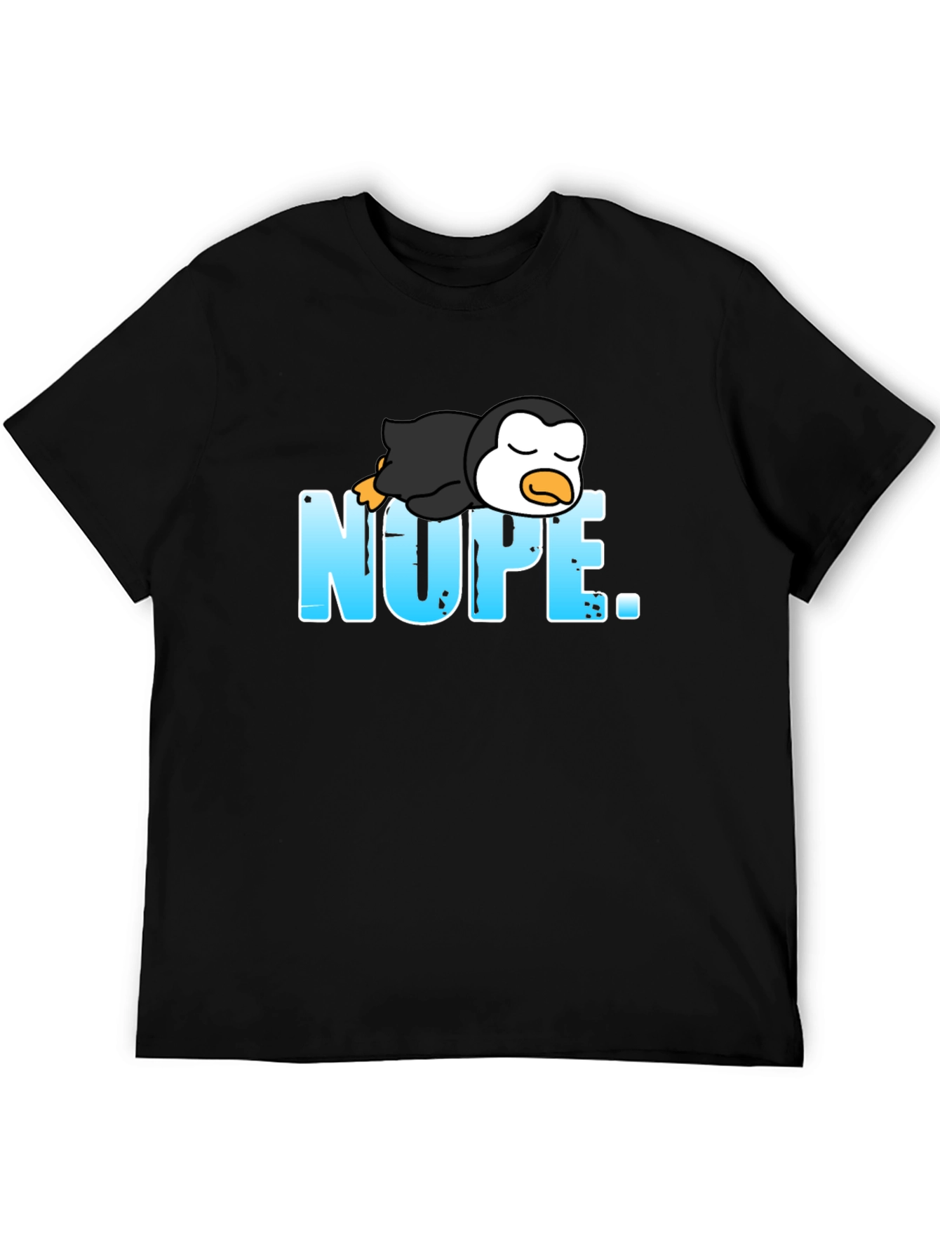 Nope Penguin Graphic T-Shirt