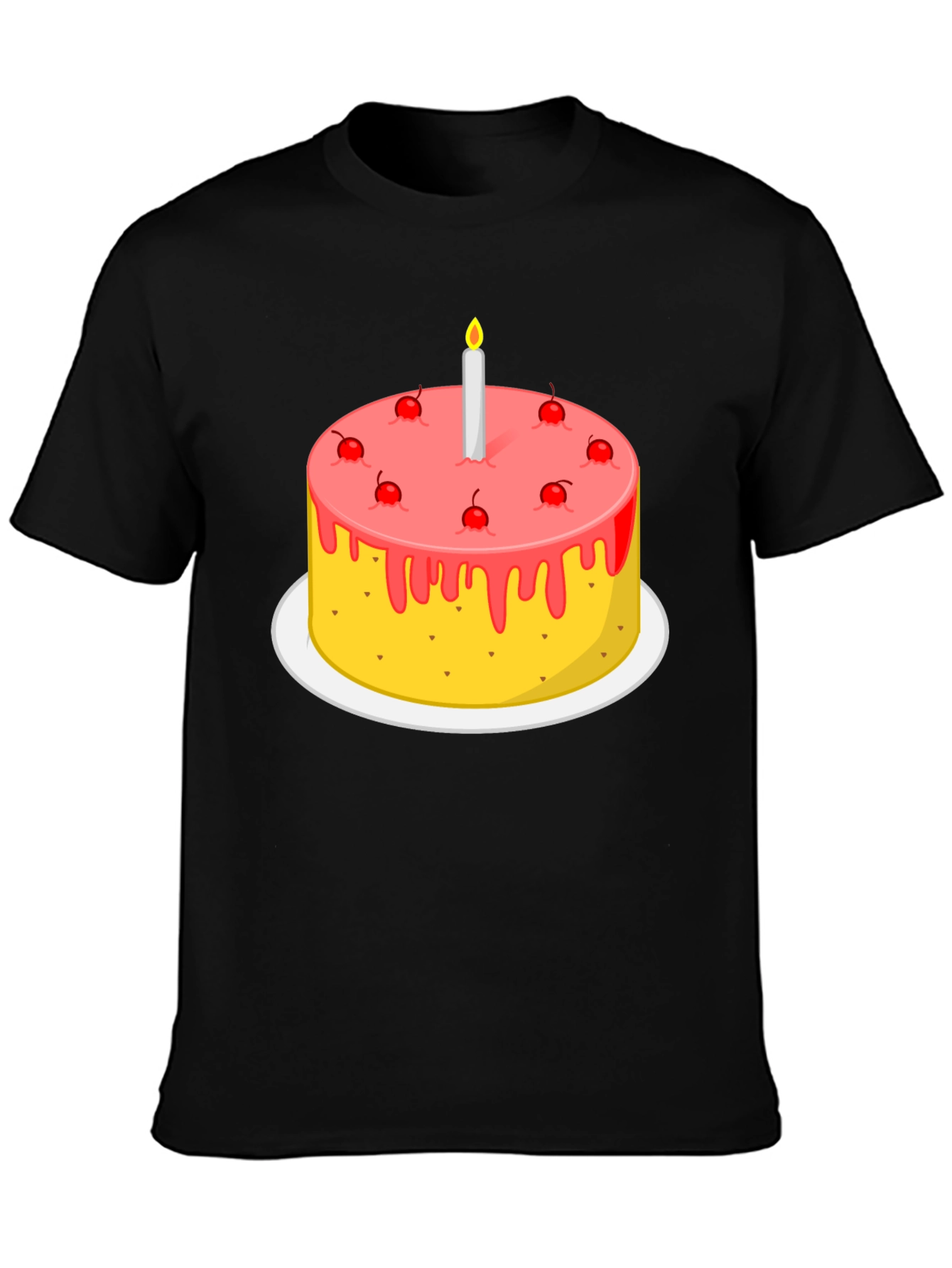 Birthday Cake Graphic Tee - Festive & Fun T-Shirt