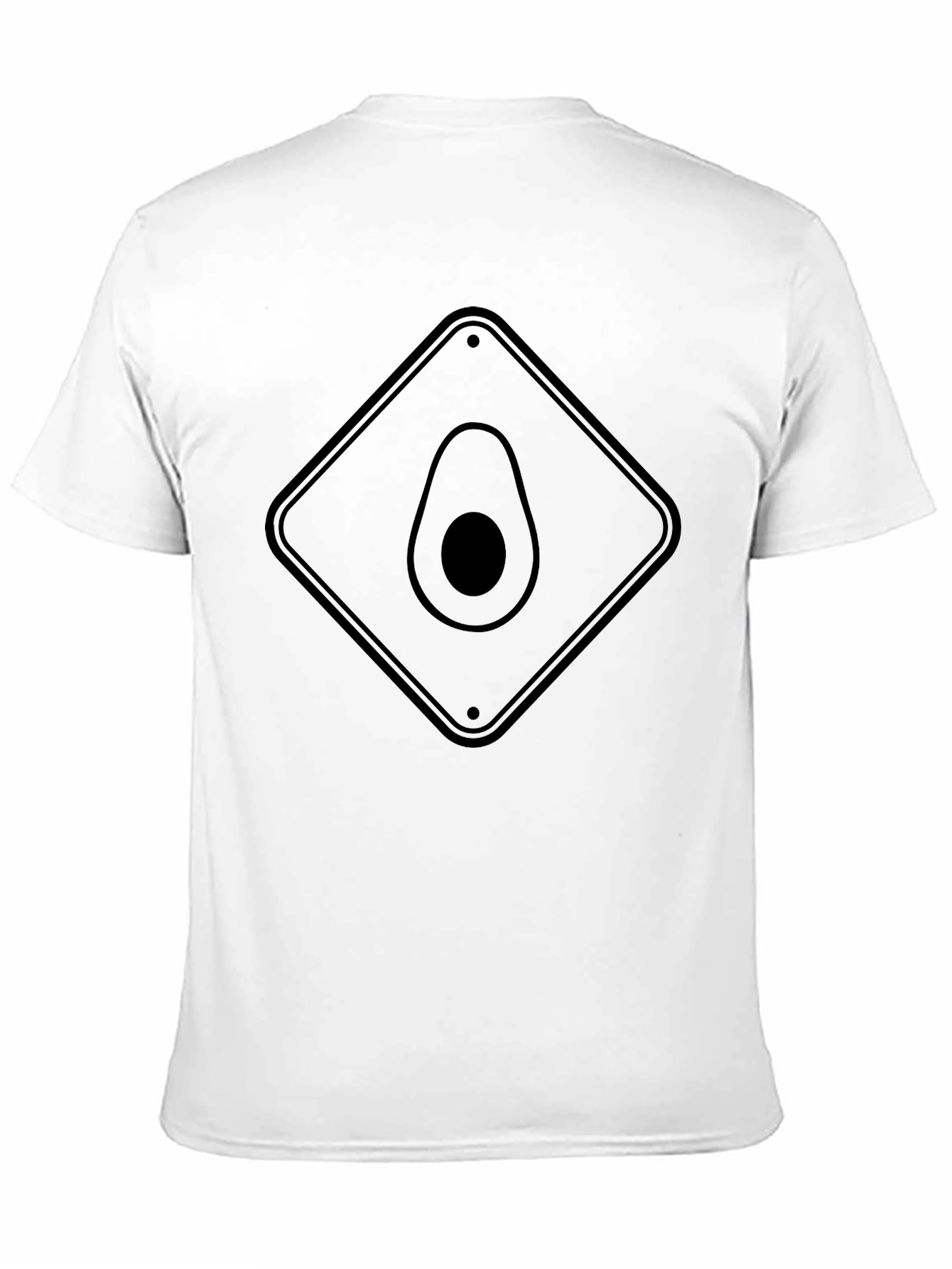 Avocado Crossing T-Shirt - Black Novelty Fruit Tee