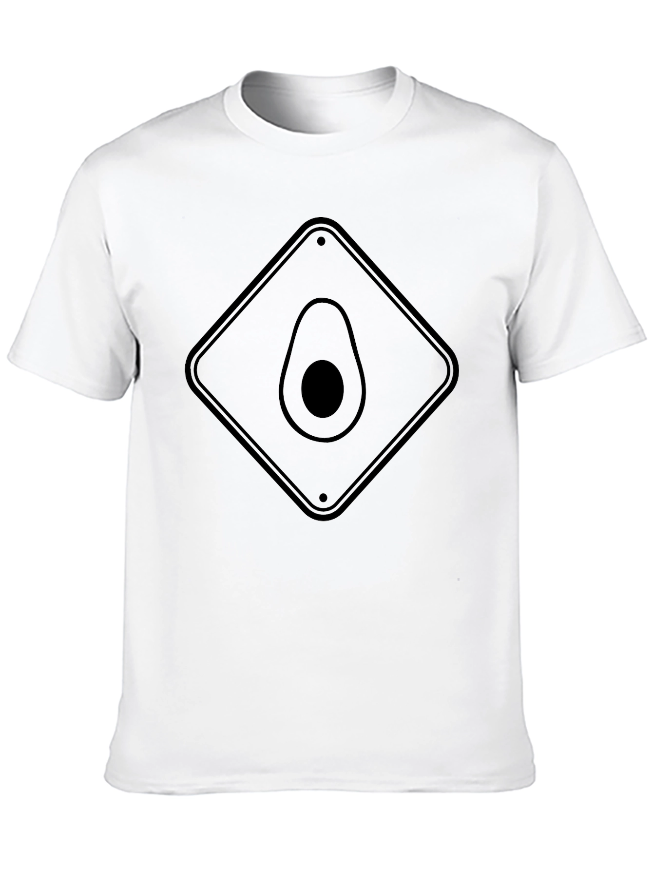 Avocado Crossing T-Shirt - Black Novelty Fruit Tee