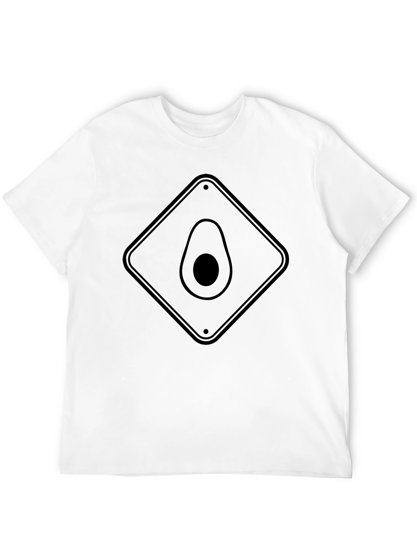 Avocado Crossing T-Shirt - Black Novelty Fruit Tee