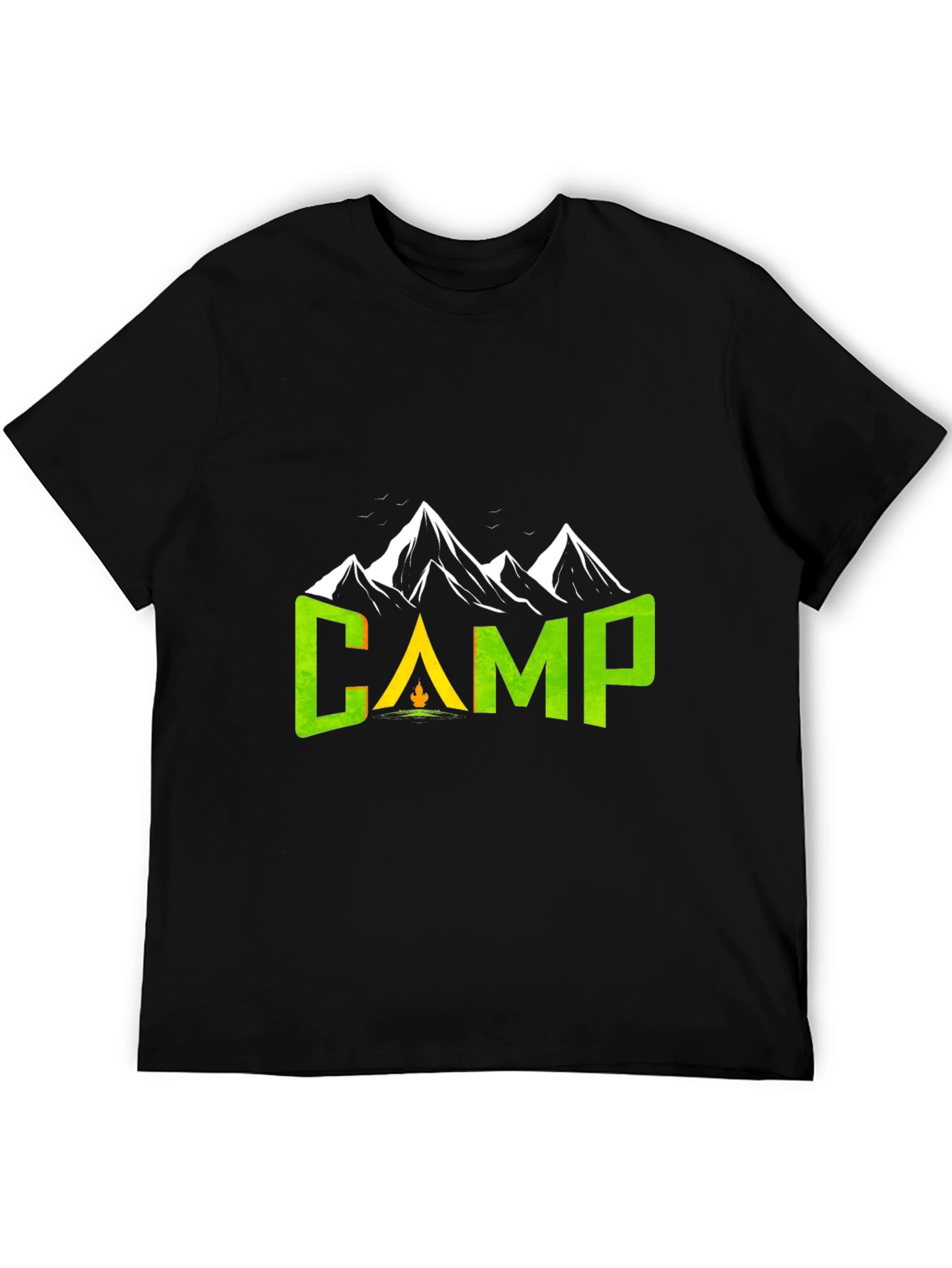 Camping Adventure T-Shirt - Mountain Design