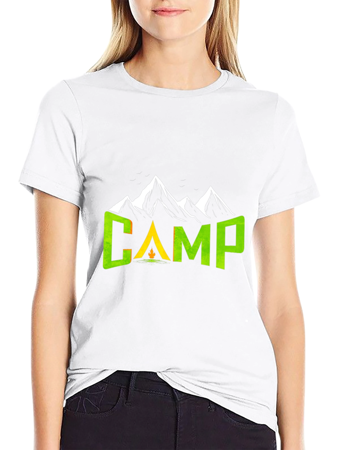 Camping Adventure T-Shirt - Mountain Design