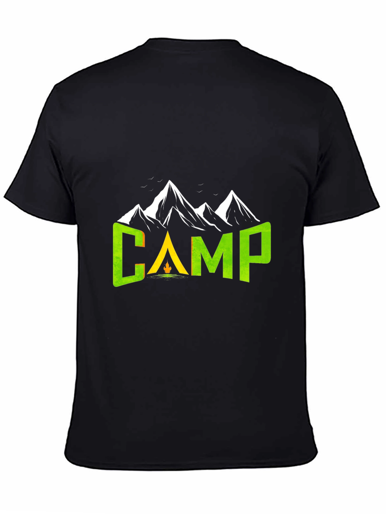 Camping Adventure T-Shirt - Mountain Design