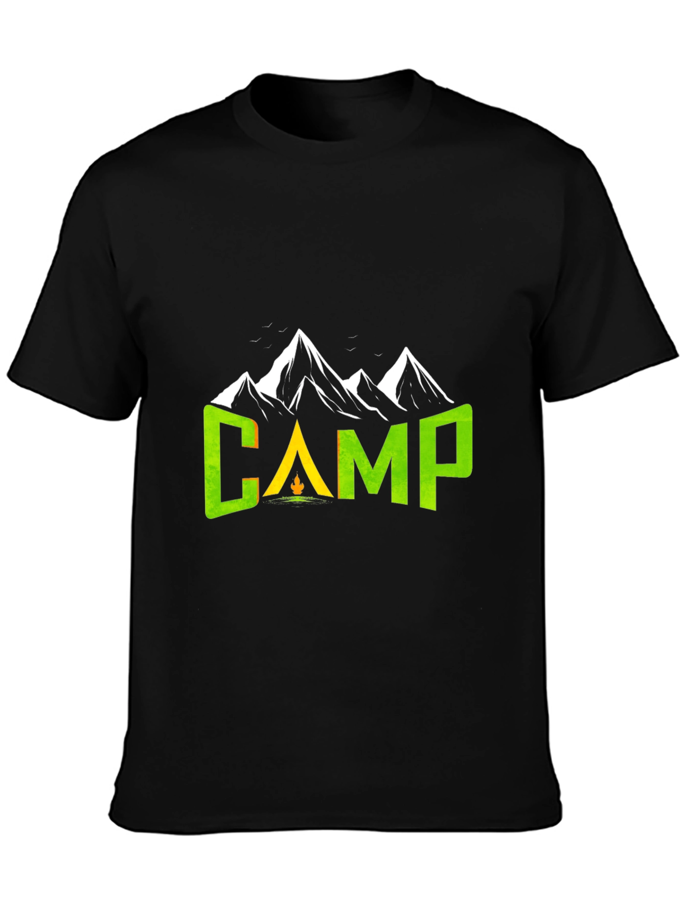 Camping Adventure T-Shirt - Mountain Design