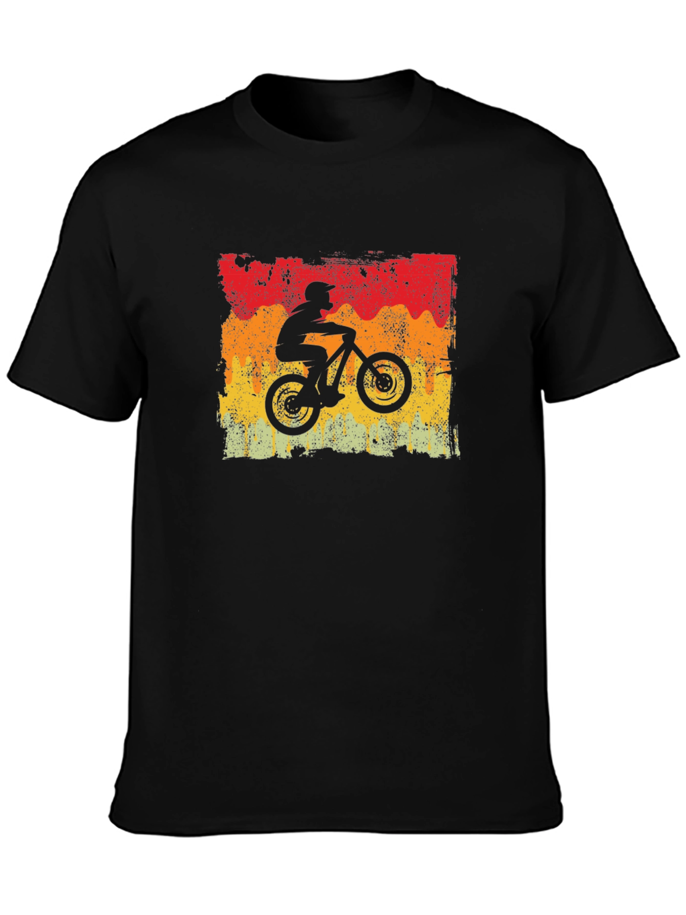 Mountain Biker Retro Graphic T-Shirt