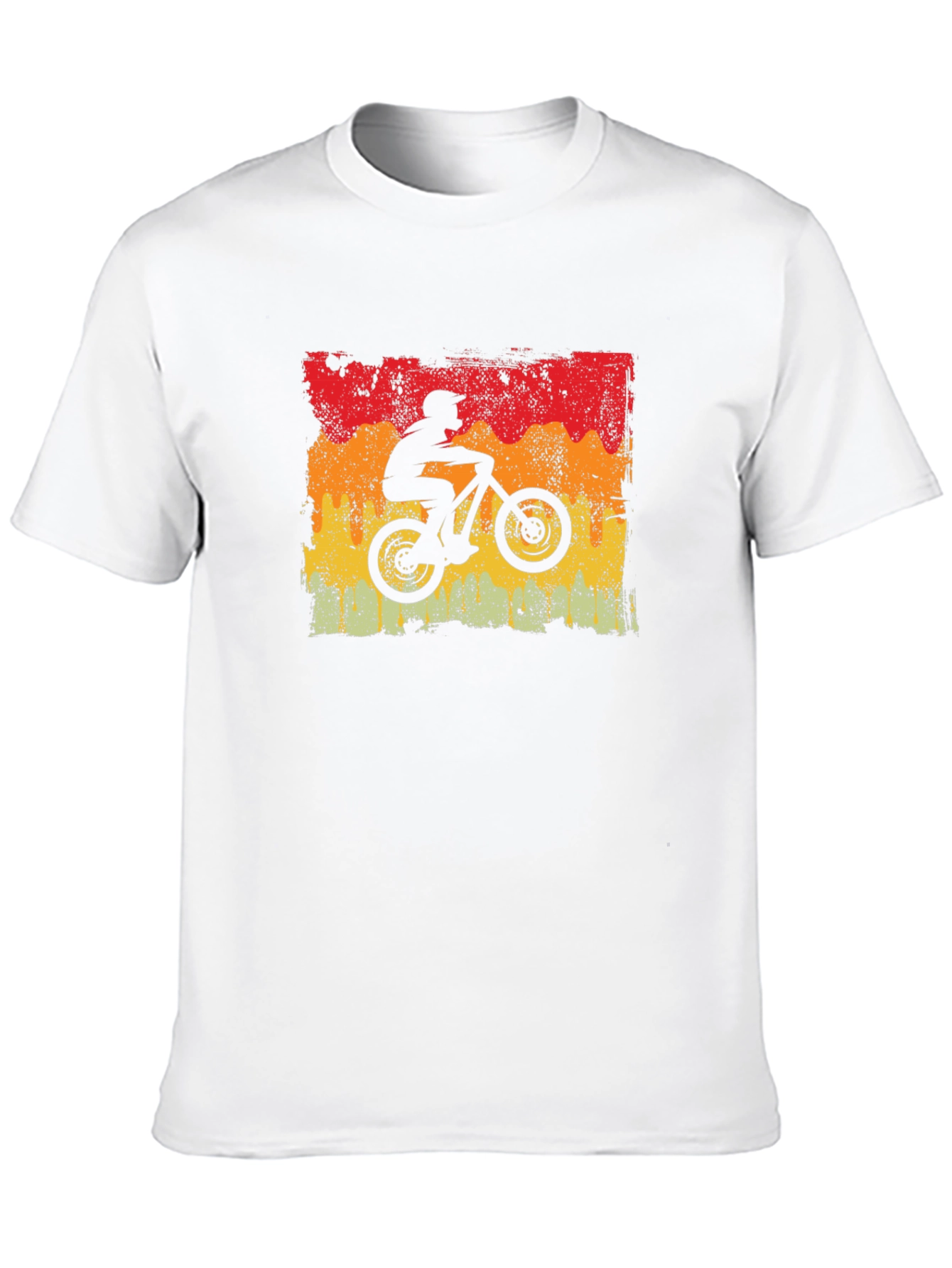 Mountain Biker Retro Graphic T-Shirt