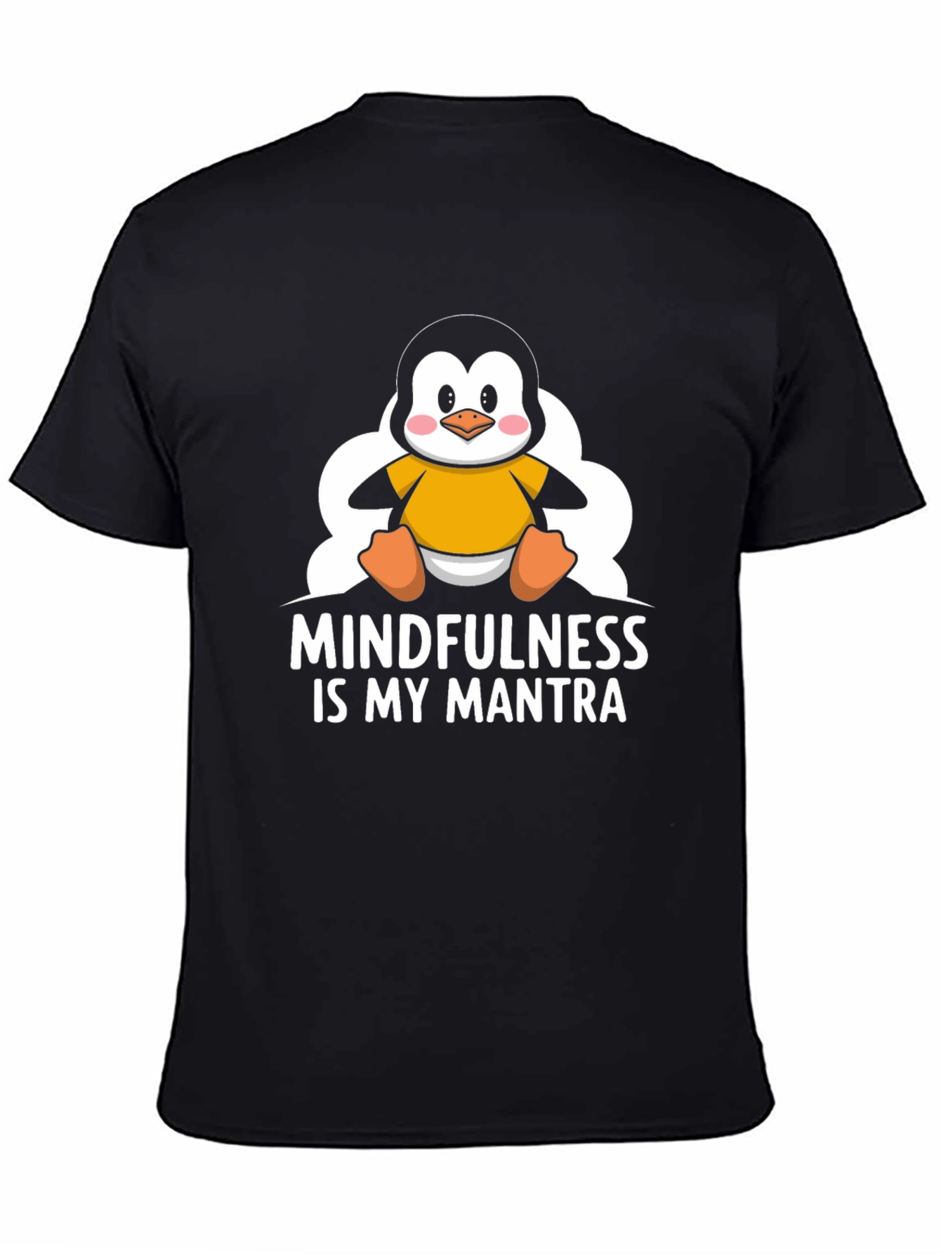 Mindfulness Penguin T-Shirt - Relax & Meditate