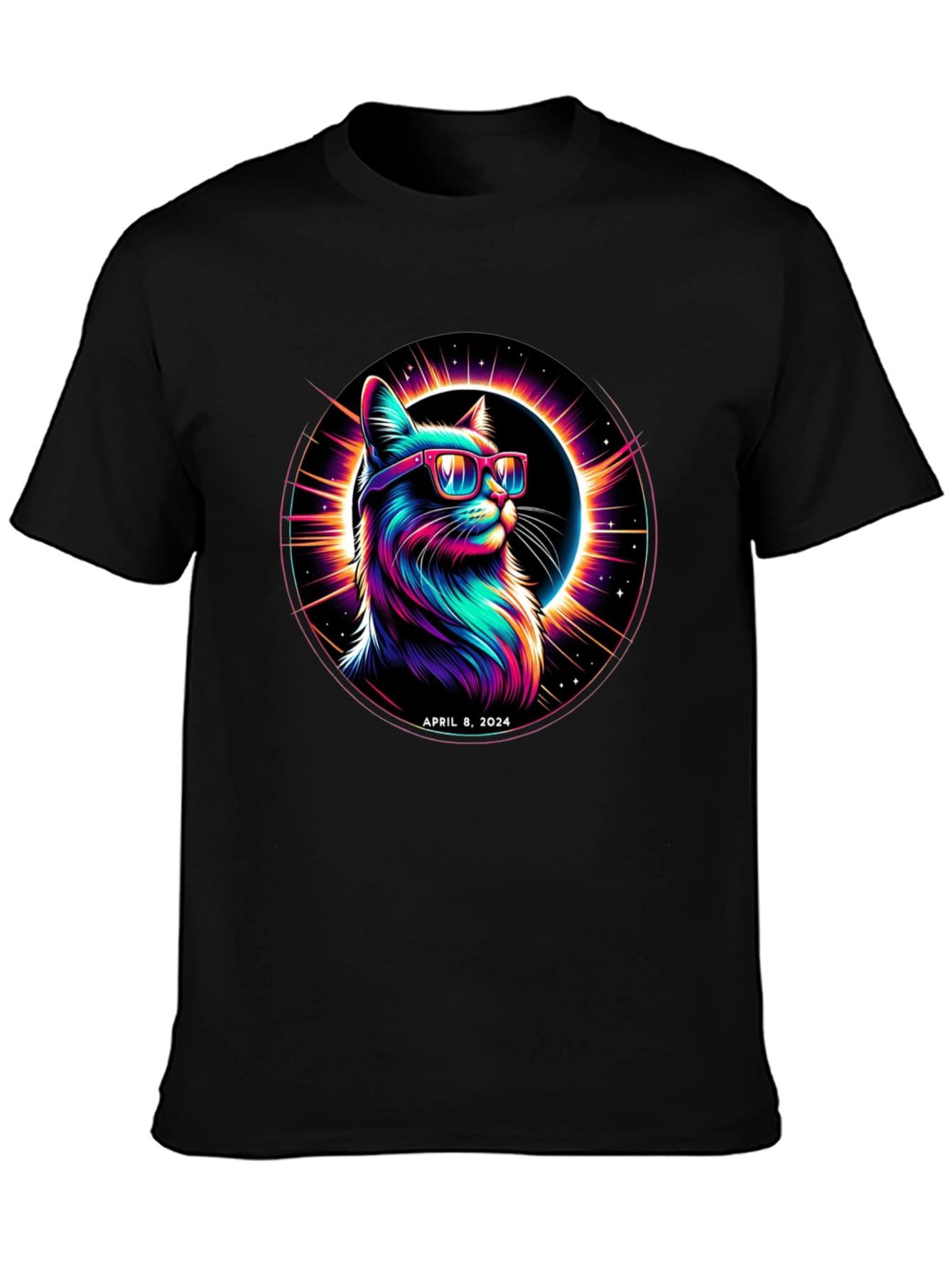 April 8 2024 Eclipse Cat T-Shirt