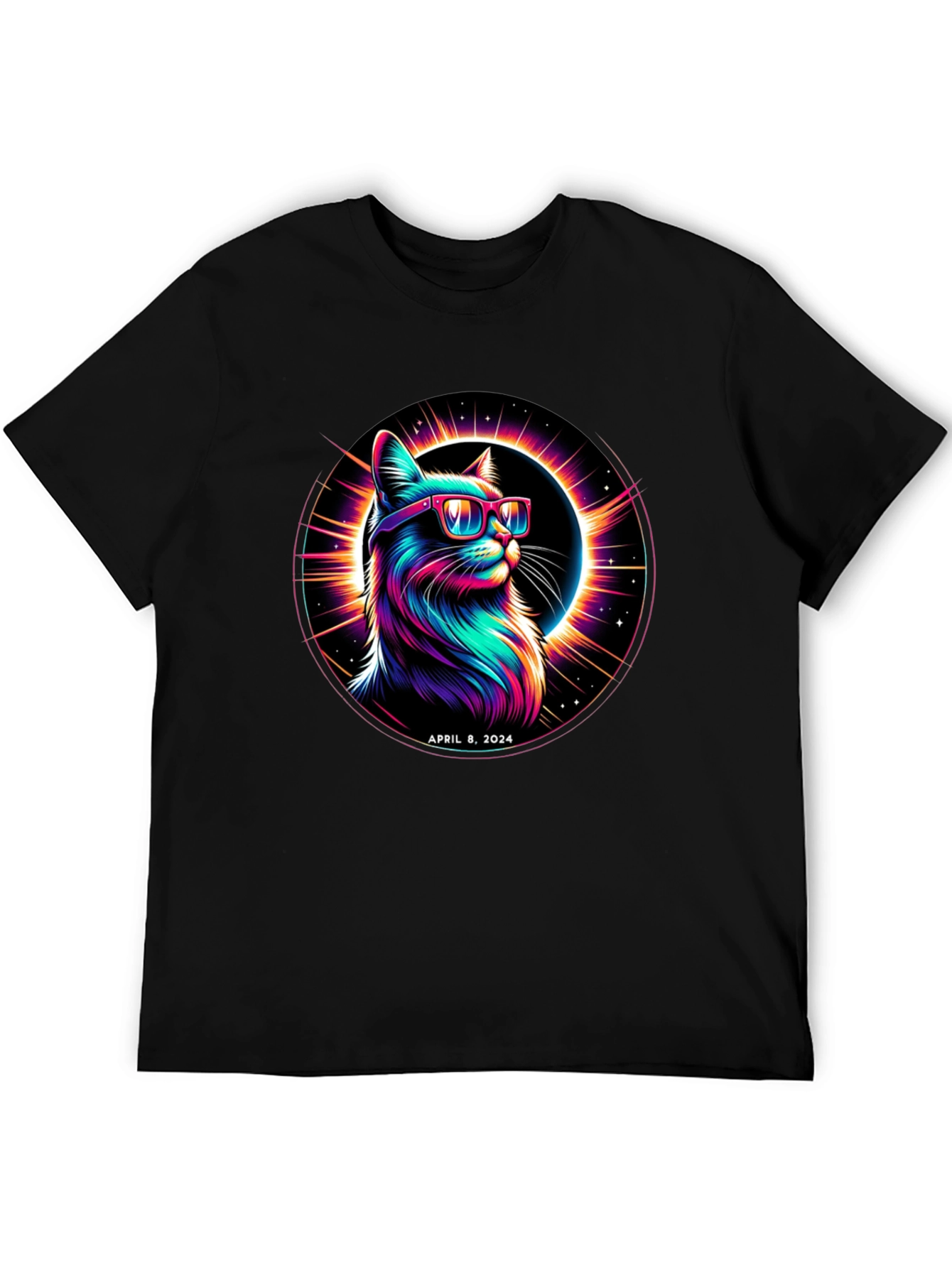 April 8 2024 Eclipse Cat T-Shirt