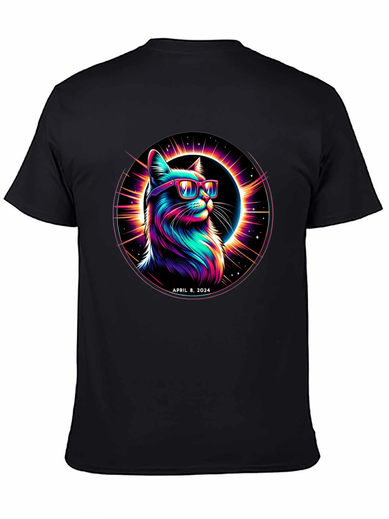 April 8 2024 Eclipse Cat T-Shirt