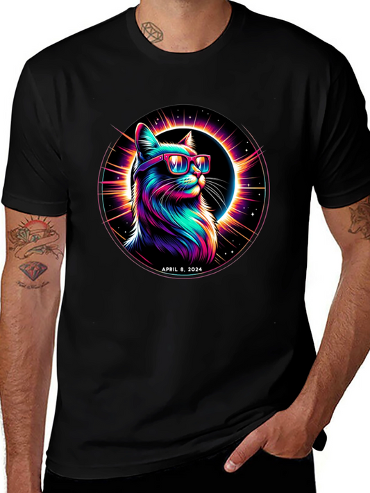 April 8 2024 Eclipse Cat T-Shirt
