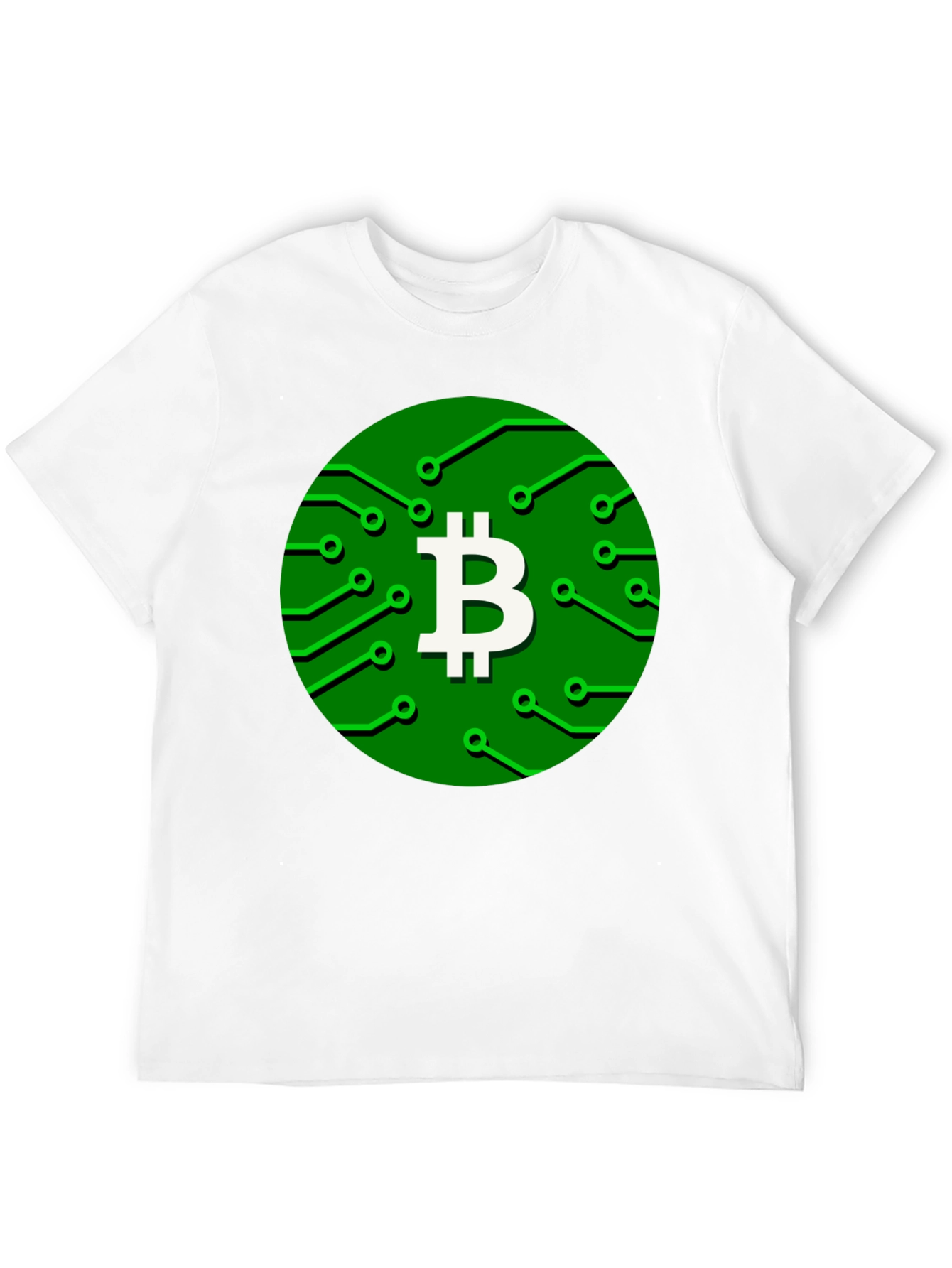 Bitcoin Circuit Board Graphic T-Shirt - Crypto Tee
