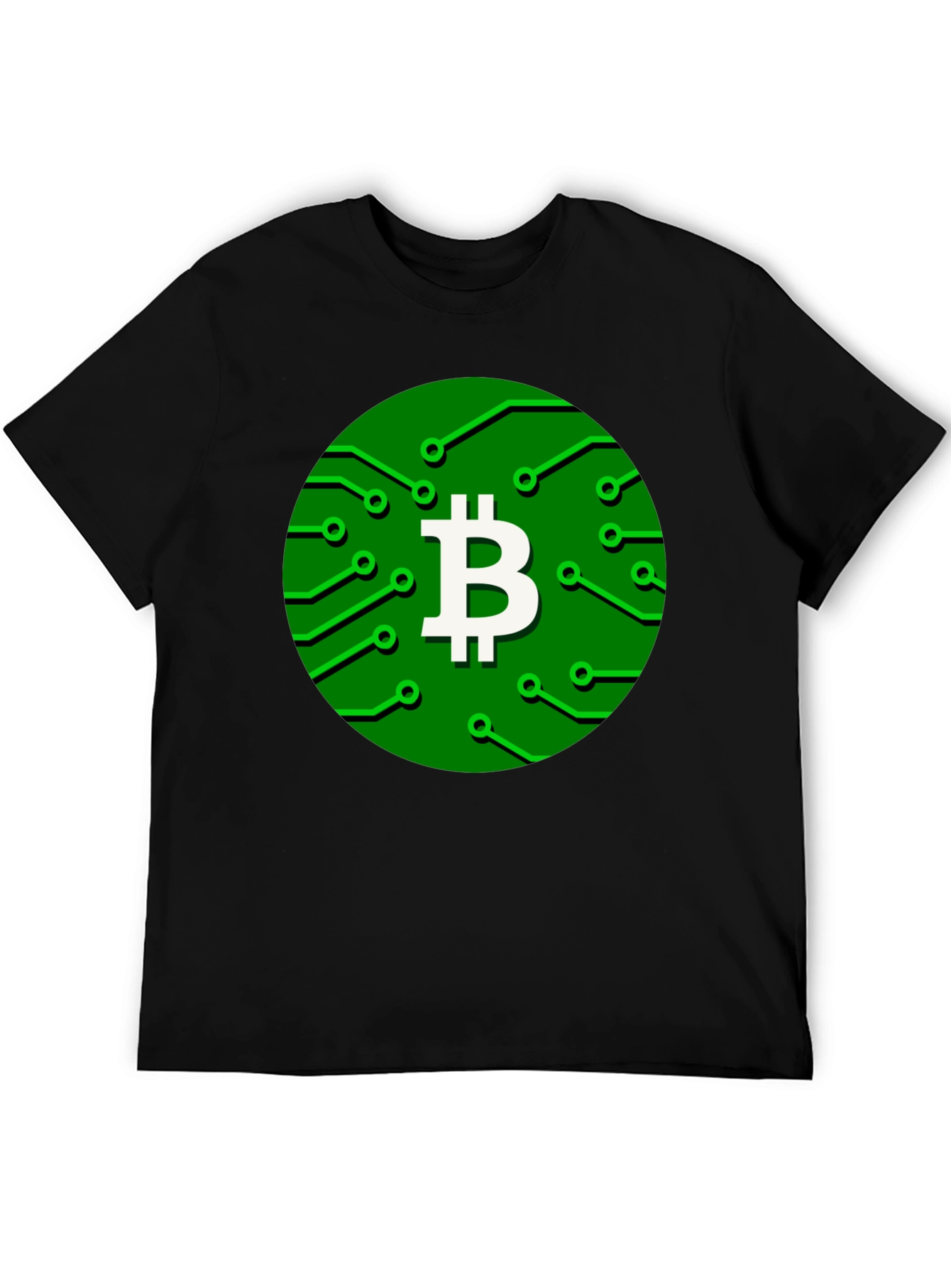 Bitcoin Circuit Board Graphic T-Shirt - Crypto Tee