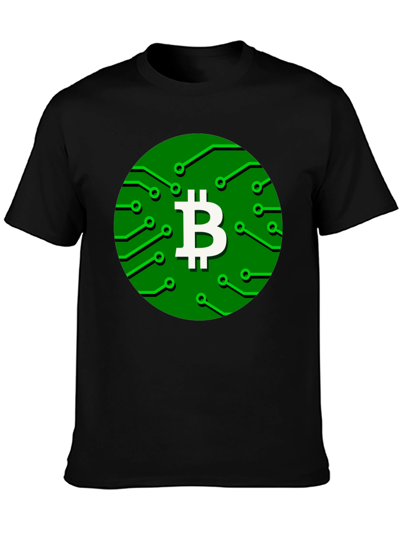 Bitcoin Circuit Board Graphic T-Shirt - Crypto Tee