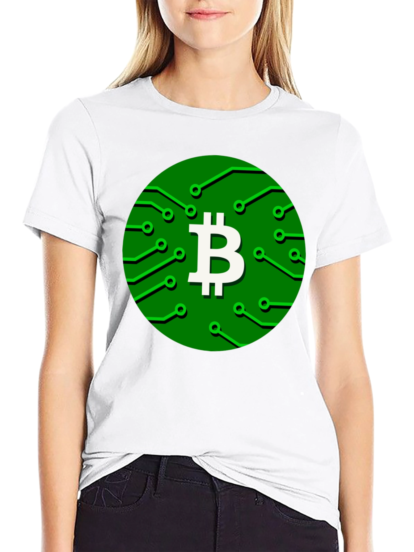 Bitcoin Circuit Board Graphic T-Shirt - Crypto Tee
