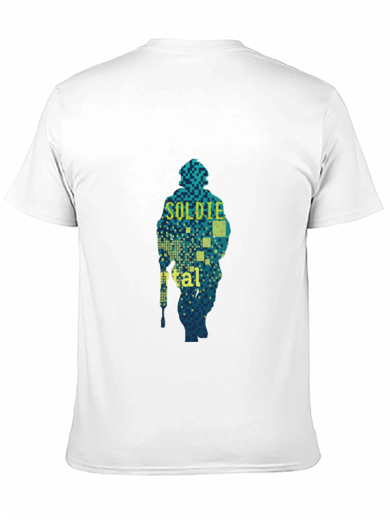 Pixel Soldier Graphic T-Shirt - Mens Black Tee