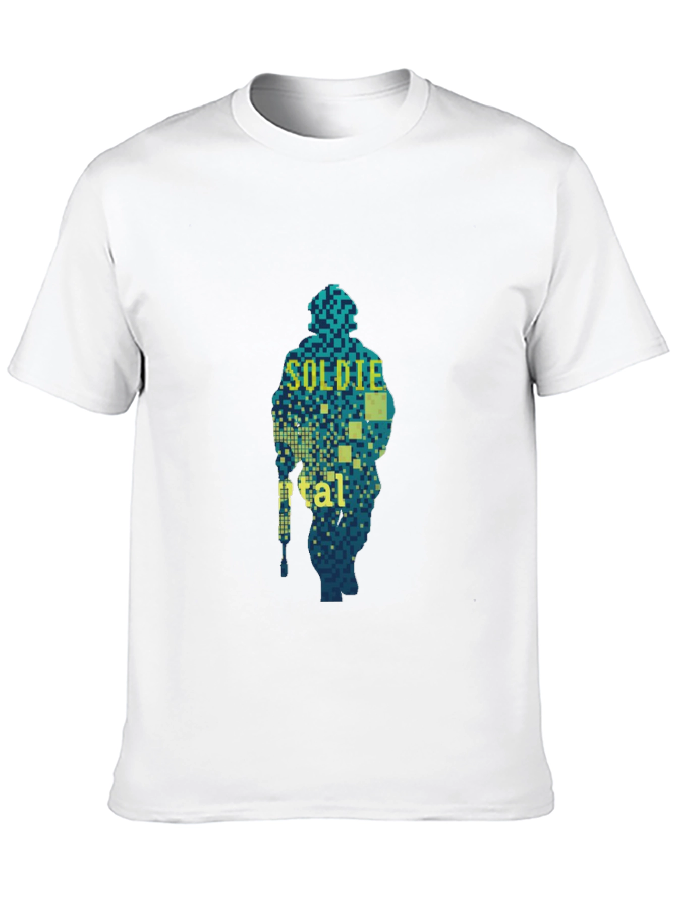 Pixel Soldier Graphic T-Shirt - Mens Black Tee