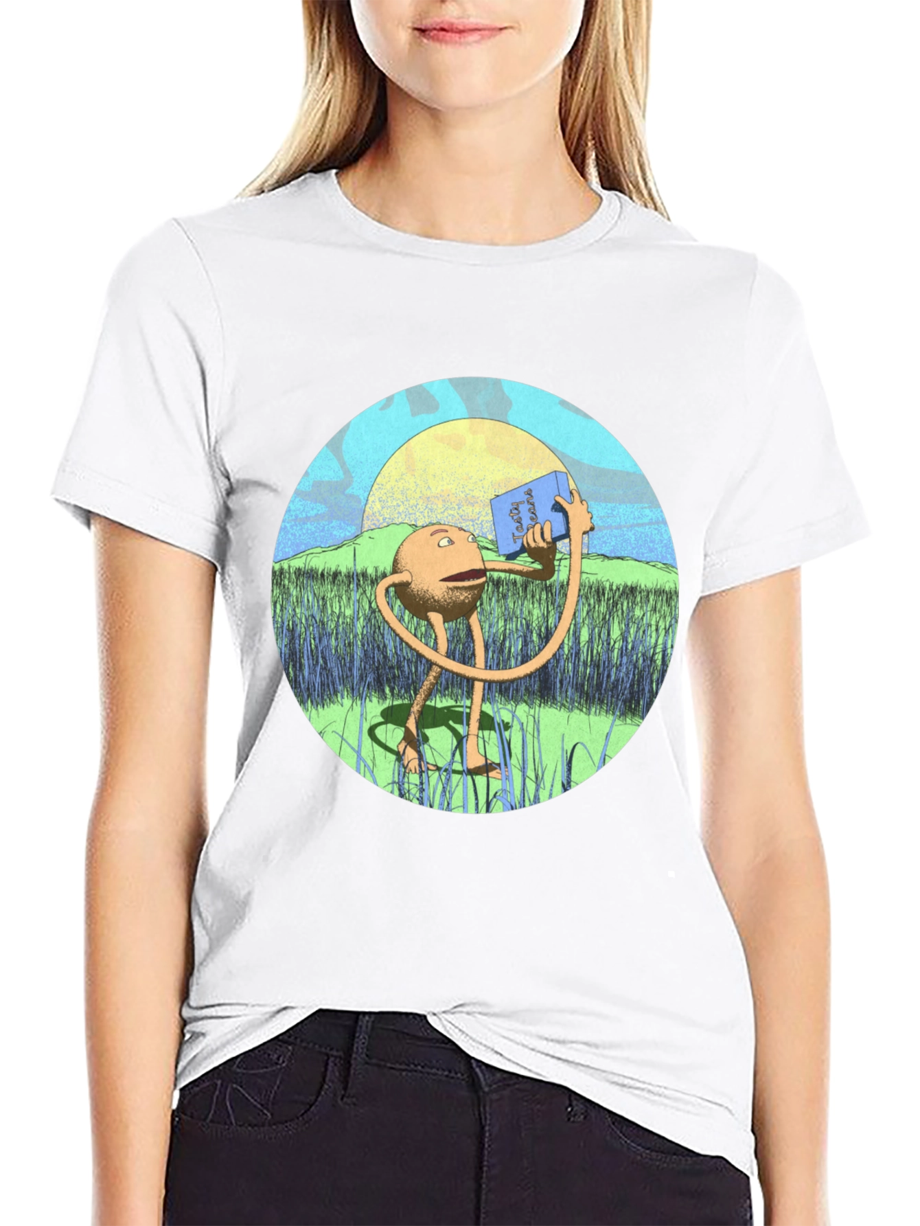 Tasty Jeans T-Shirt: Quirky Graphic Tee