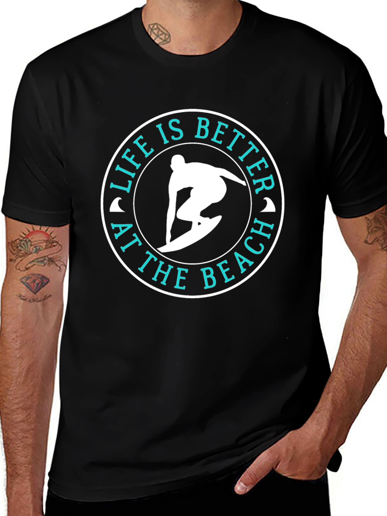 Life Is Better At The Beach Surfer T-Shirt