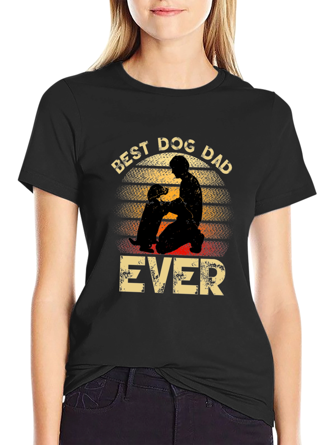 Best Dog Dad Ever Graphic T-Shirt