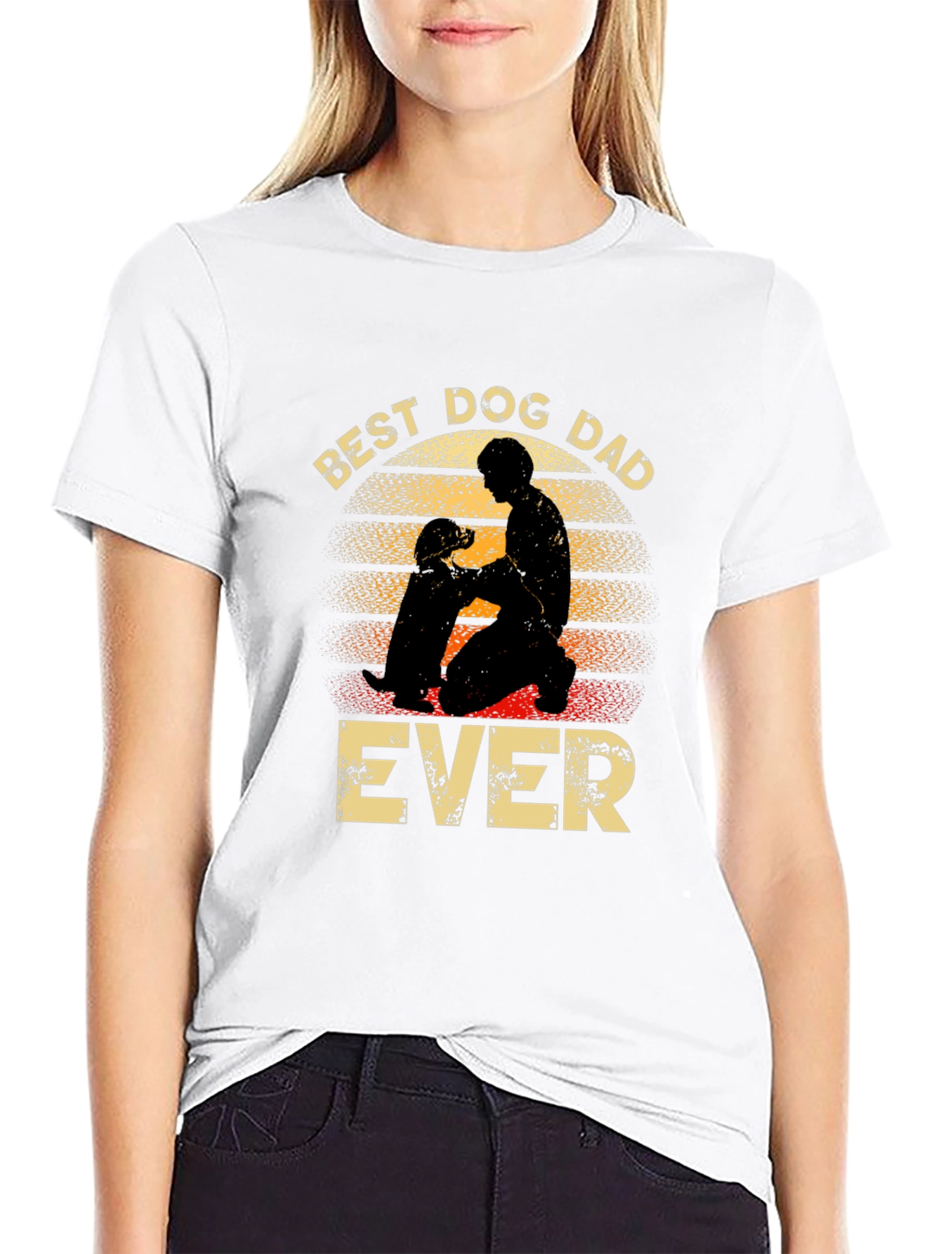 Best Dog Dad Ever Graphic T-Shirt