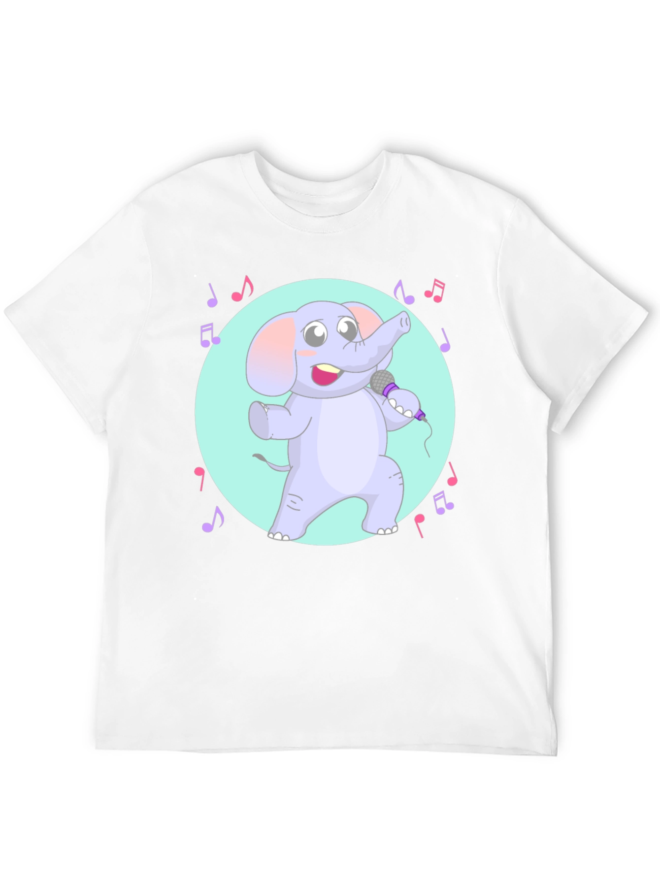 Singing Elephant Graphic Tee - Unique Design