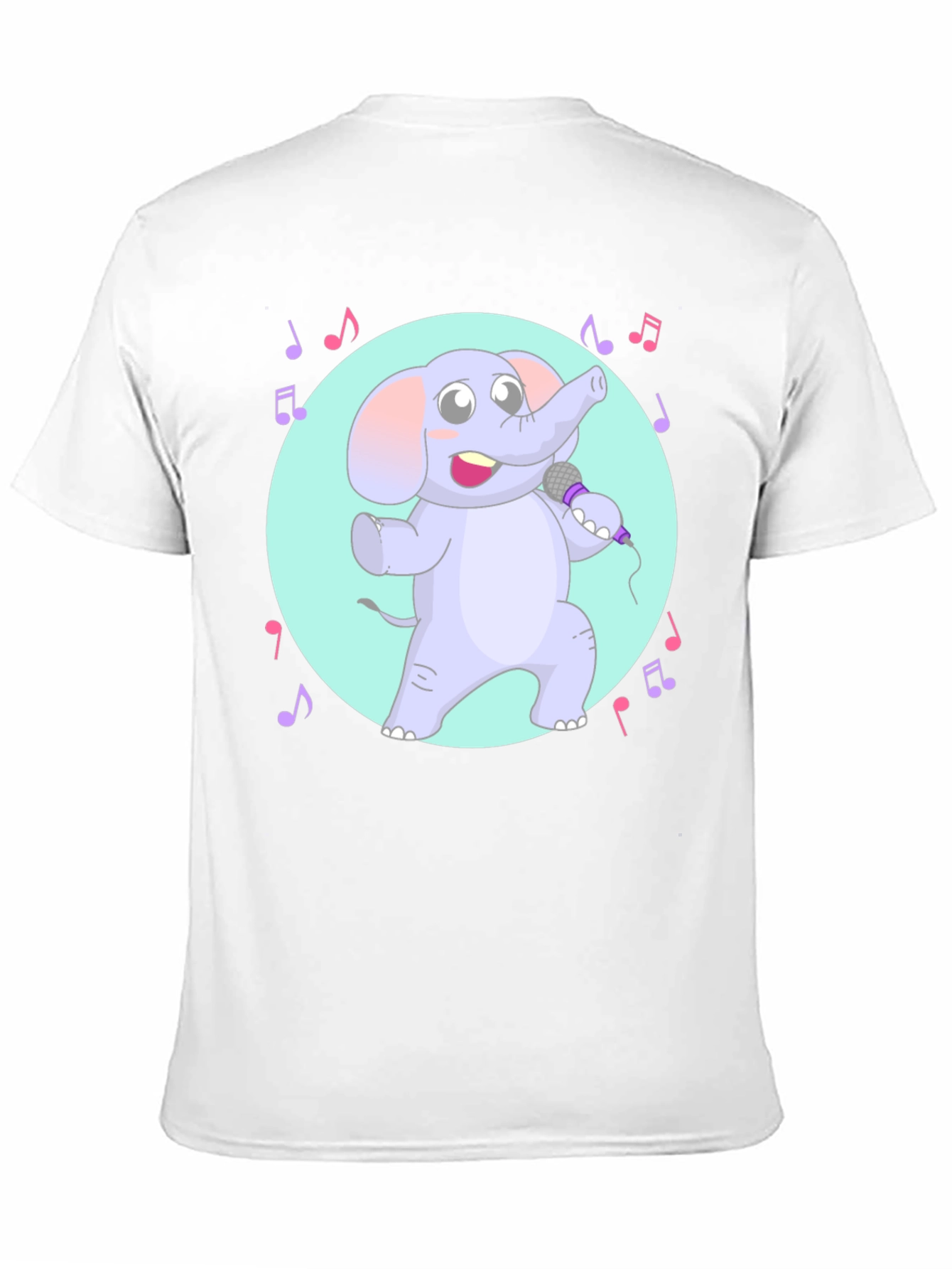 Singing Elephant Graphic Tee - Unique Design