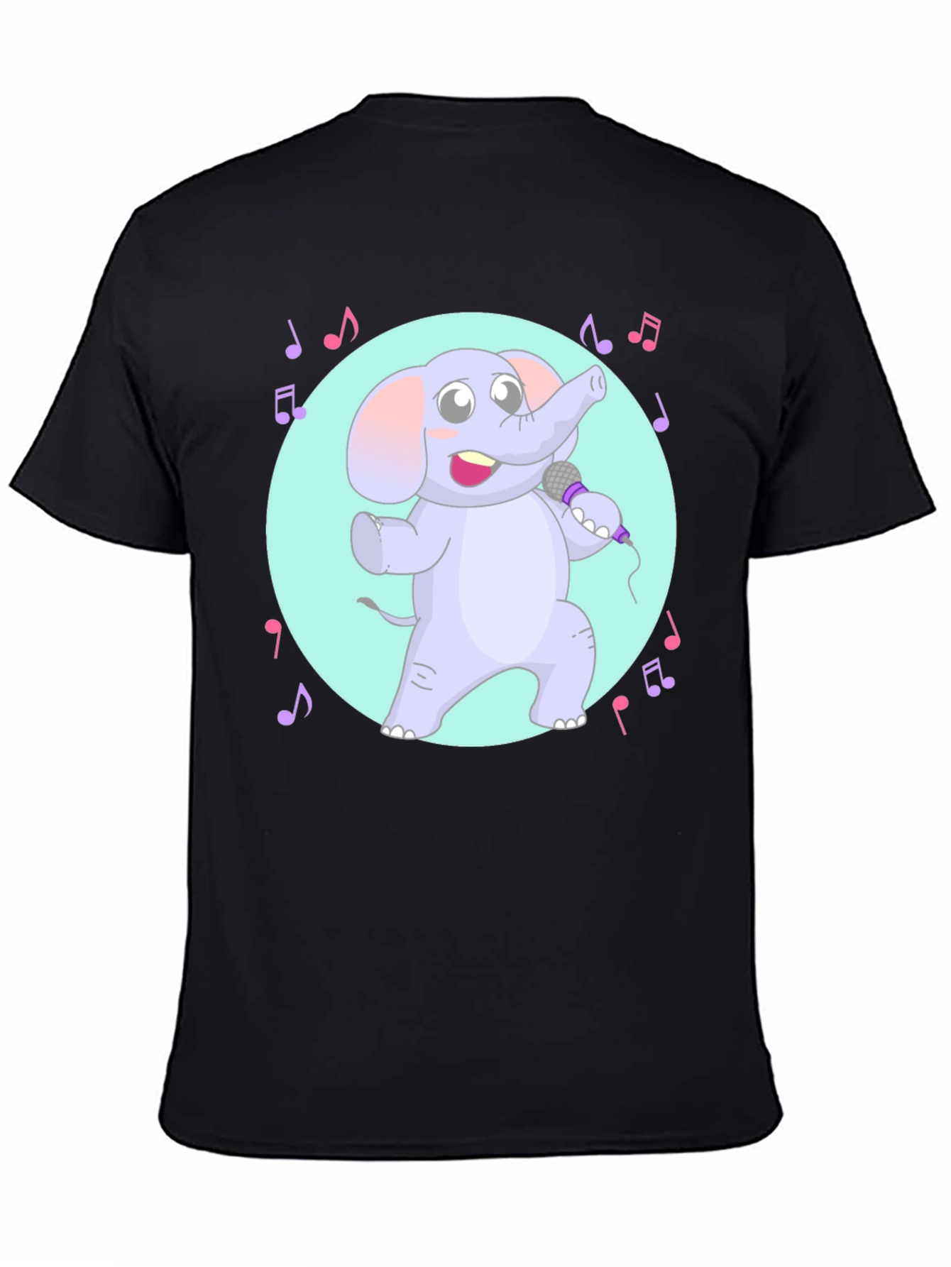 Singing Elephant Graphic Tee - Unique Design