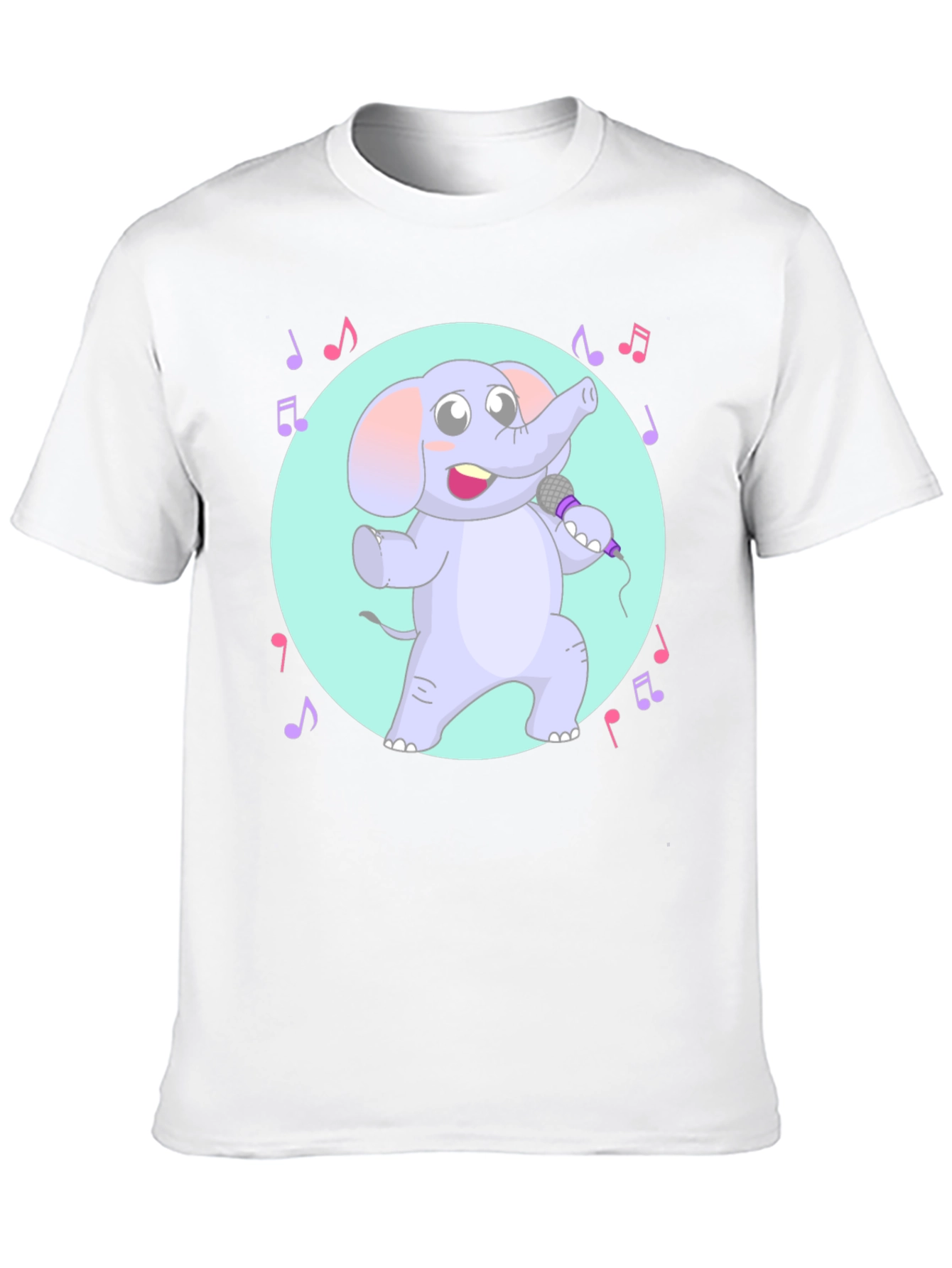 Singing Elephant Graphic Tee - Unique Design
