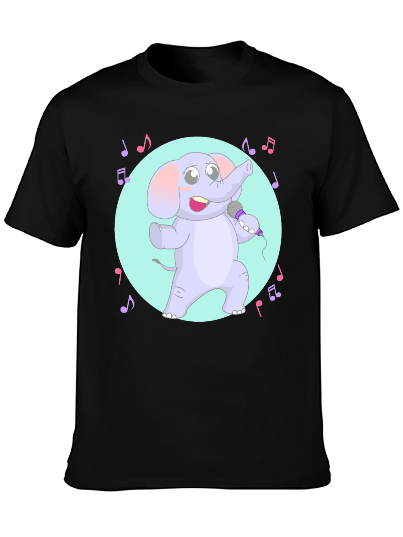 Singing Elephant Graphic Tee - Unique Design