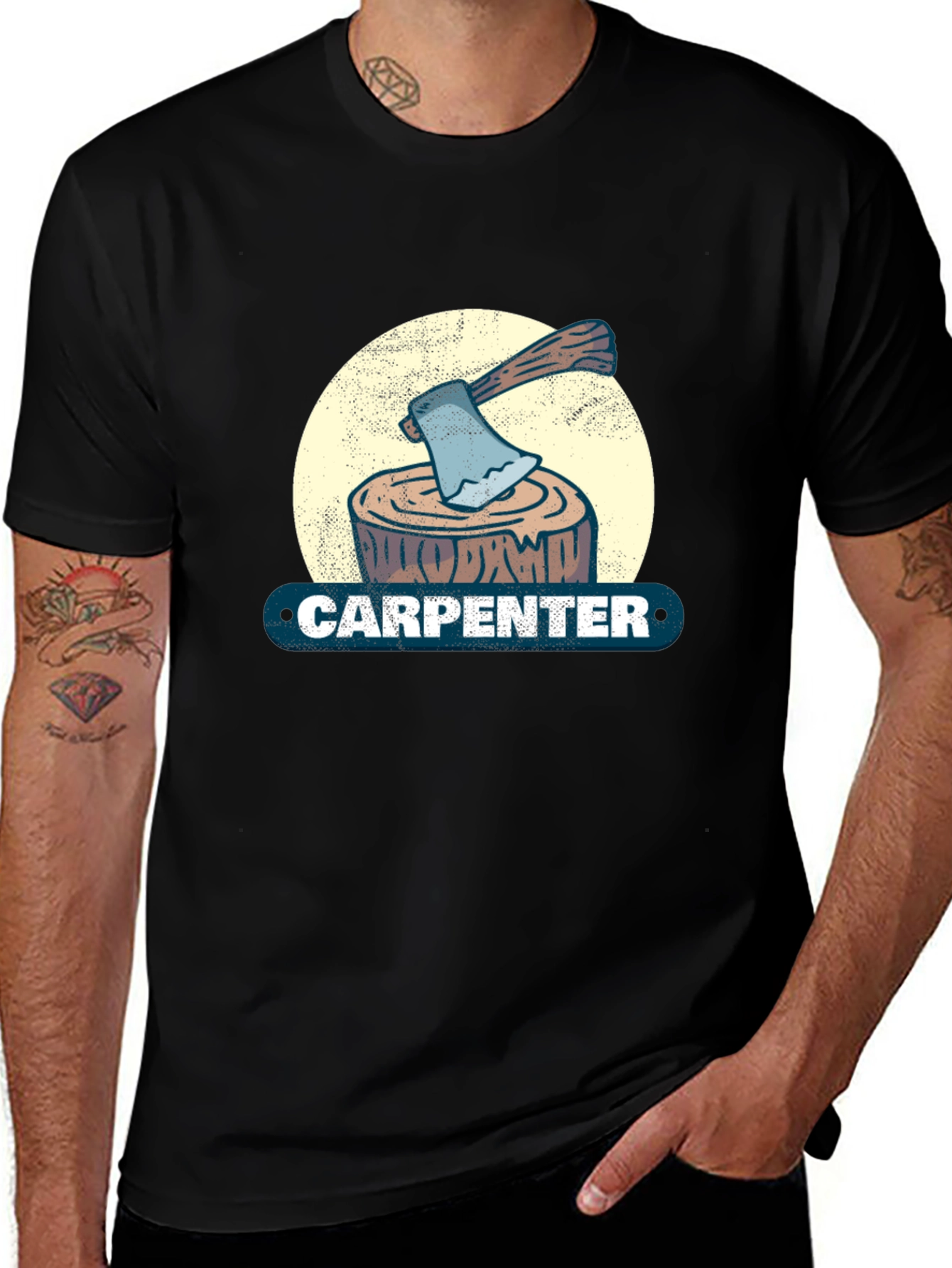 Carpenter Axe Woodworker T-Shirt