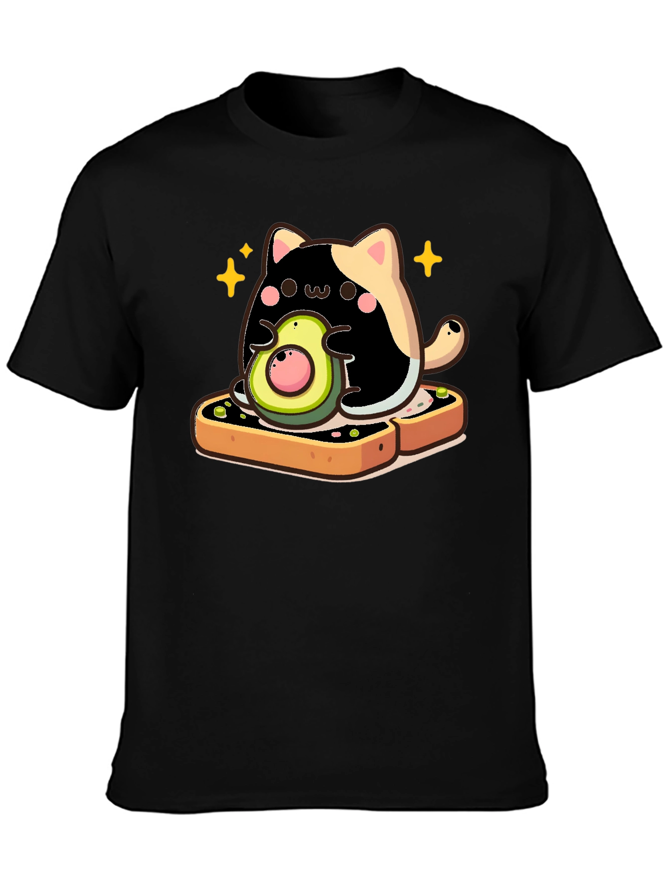 Cat Avocado Toast Graphic Tee