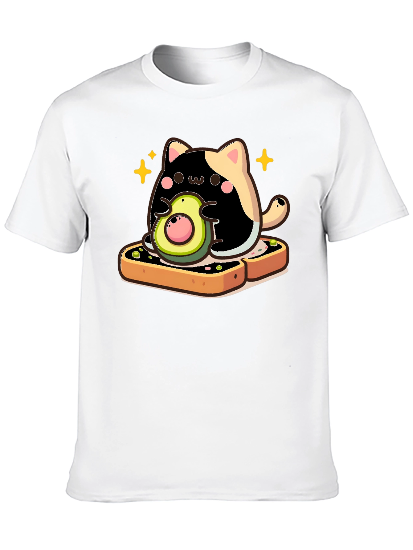 Cat Avocado Toast Graphic Tee