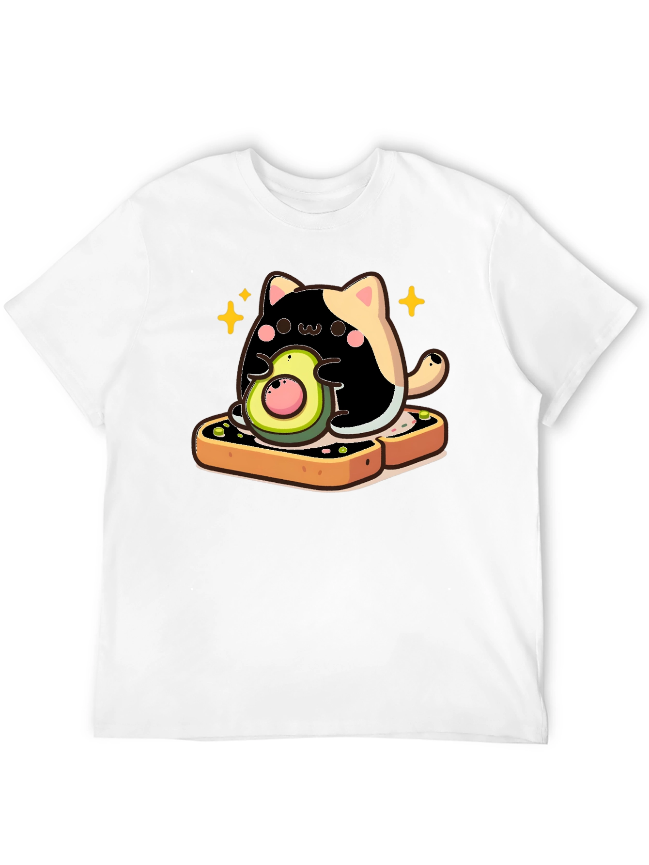 Cat Avocado Toast Graphic Tee