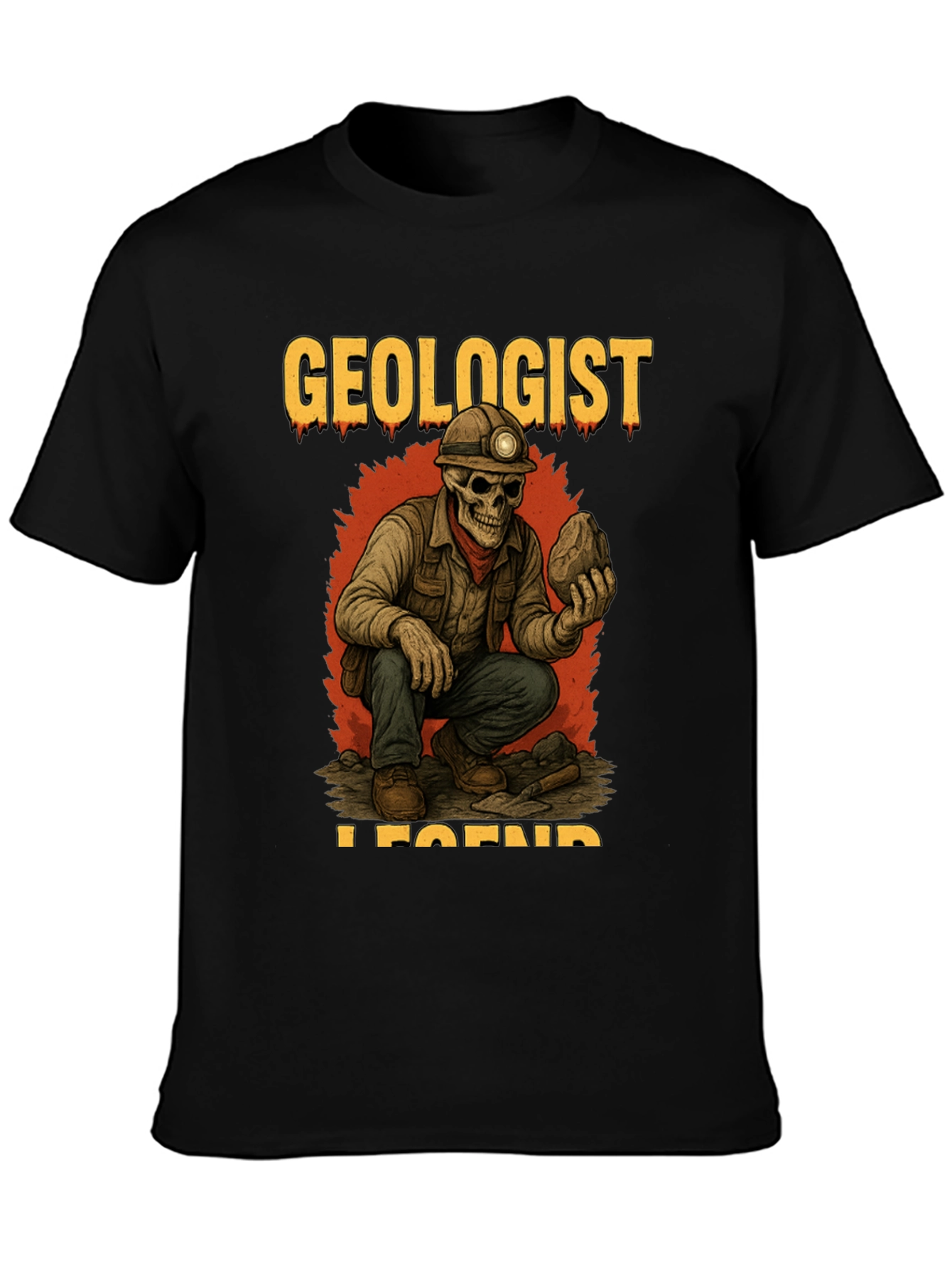 Geologist Legend Black T-Shirt