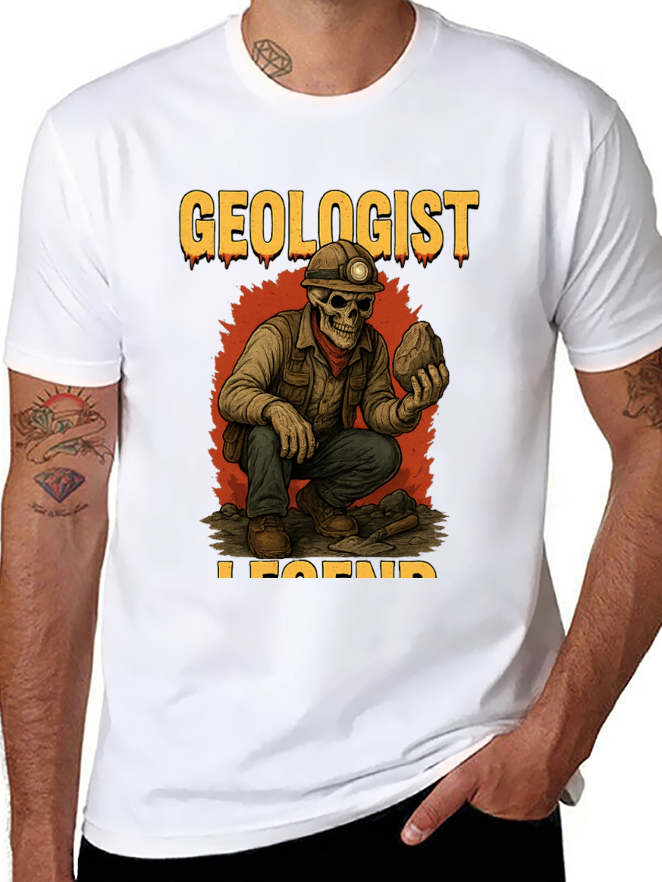 Geologist Legend Black T-Shirt