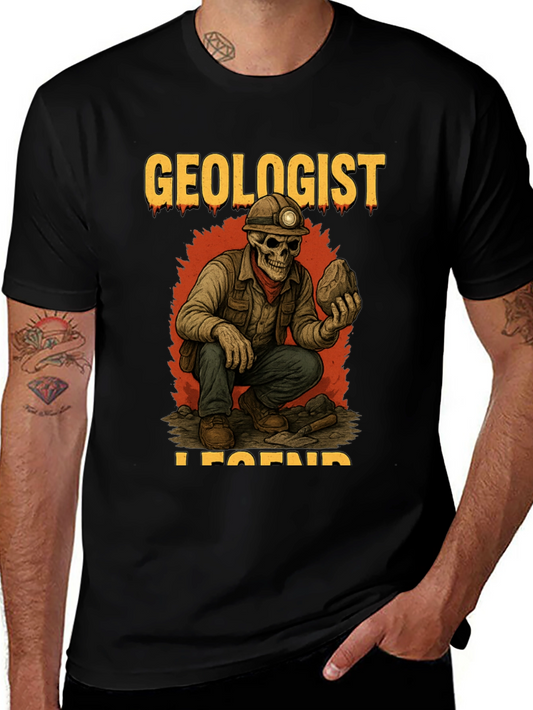 Geologist Legend Black T-Shirt