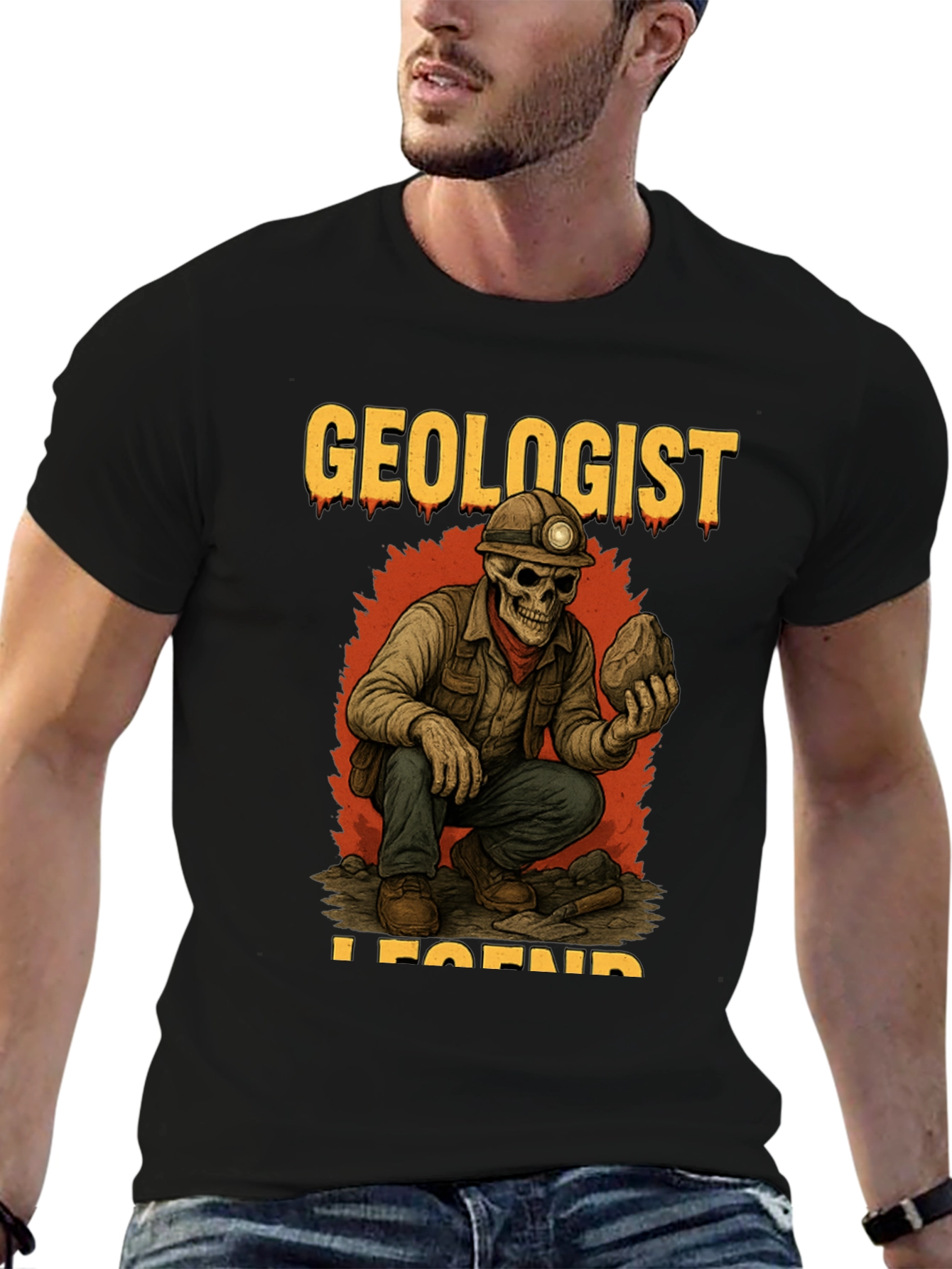 Geologist Legend Black T-Shirt