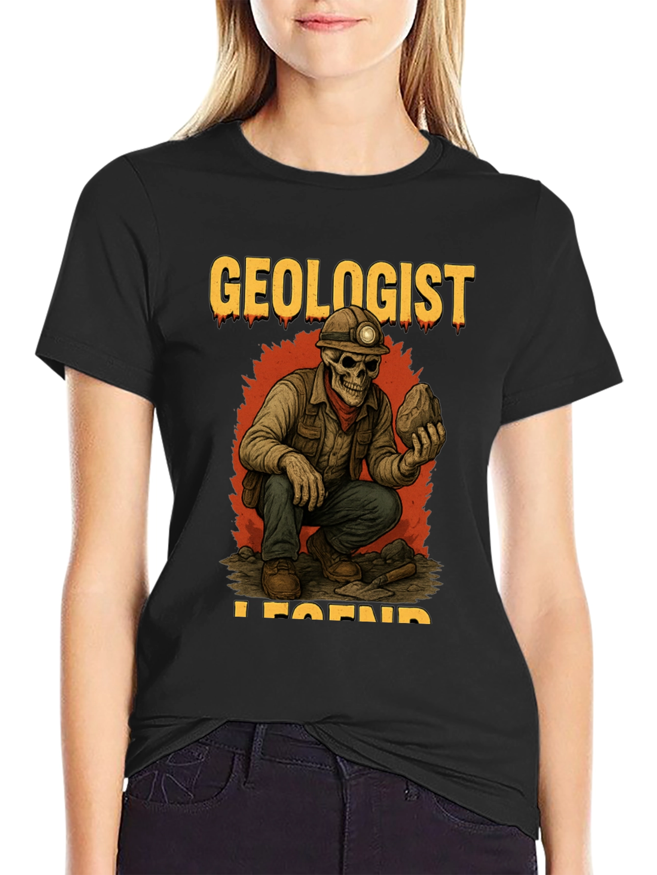 Geologist Legend Black T-Shirt