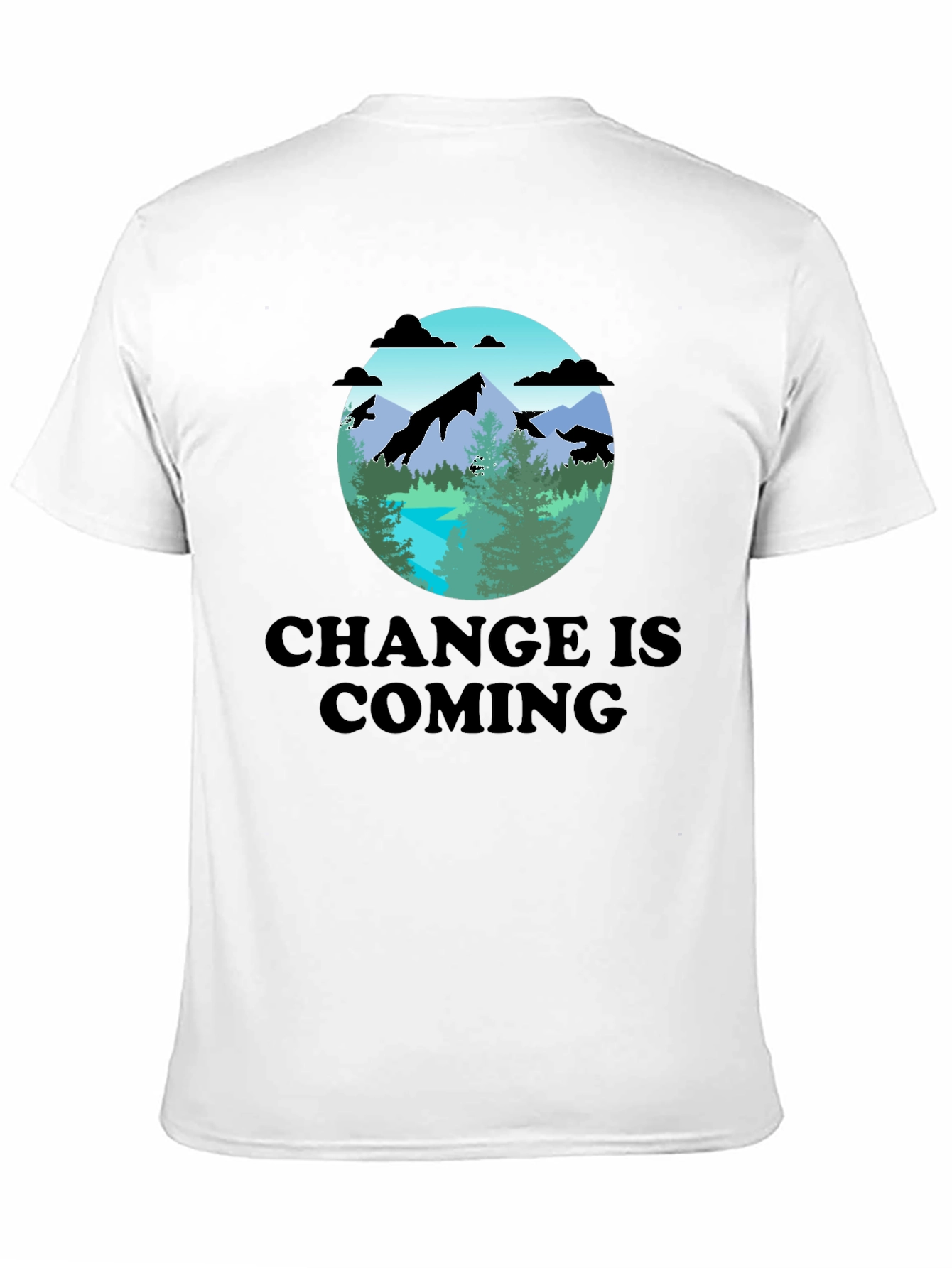 Change Is Coming T-Shirt - Mountain Scene Graphic Tee