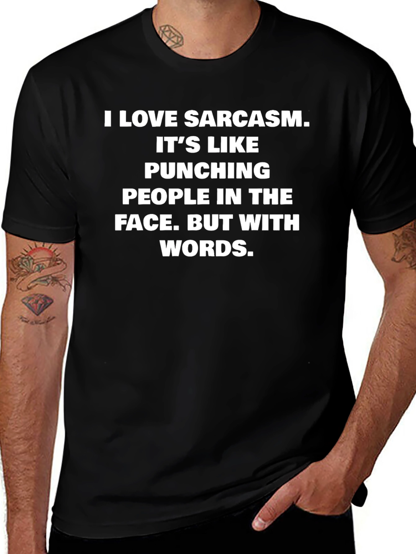 Sarcastic Humor T-Shirt: Punching People with Words!